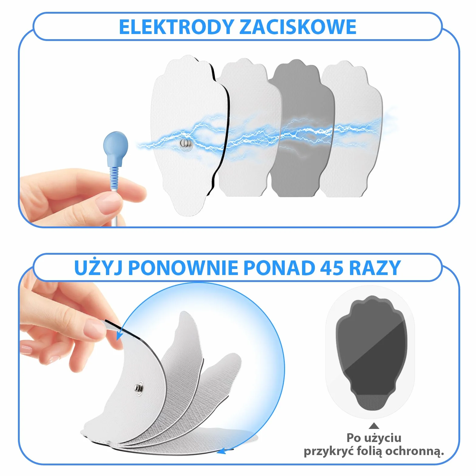TENS EMS Urządzenie do Elektrycznej Stymulacji Mięśni 2 Kanały 36 Programów 10 Elektrod