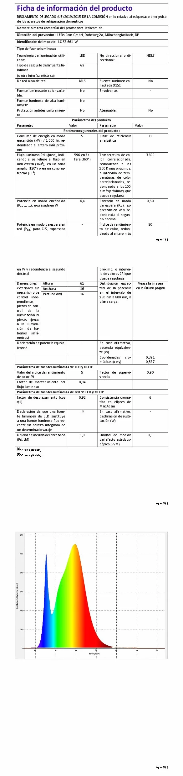 ledscom.de Słupek oświetleniowy PODEL 39 cm antracyt 2 gniazda G9 596 lm biały
