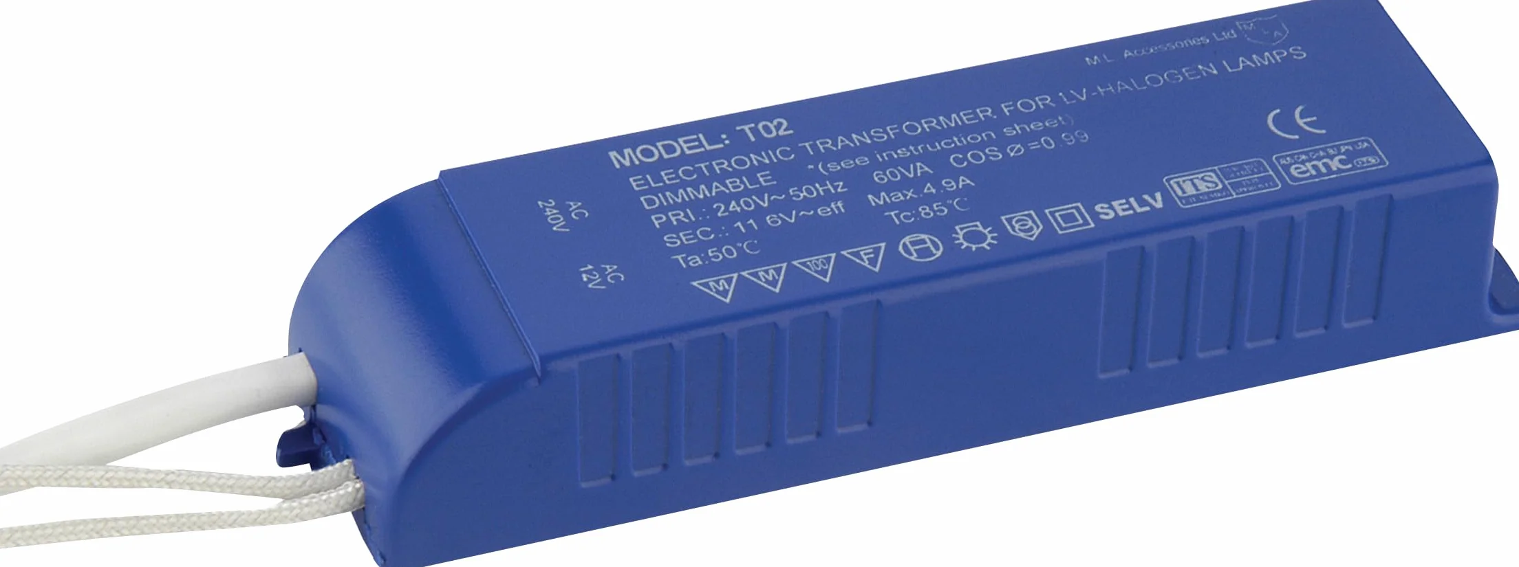 Knightsbridge Transformator 12 V 20-60 W, 60 W, ściemniany halogenowy