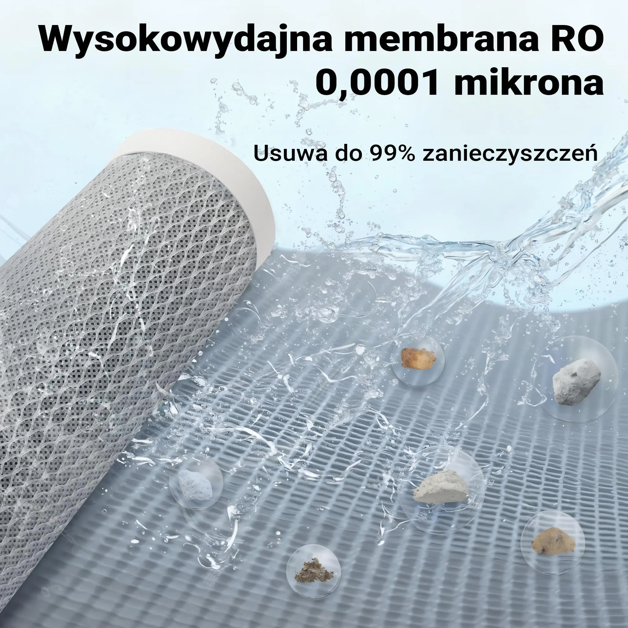 Naturewater 6-stopniowy system odwróconej osmozy 180 litrów/dobę, system odwróconej osmozy z klarownikiem UV i pompą wspomagającą do czystej wody pitnej