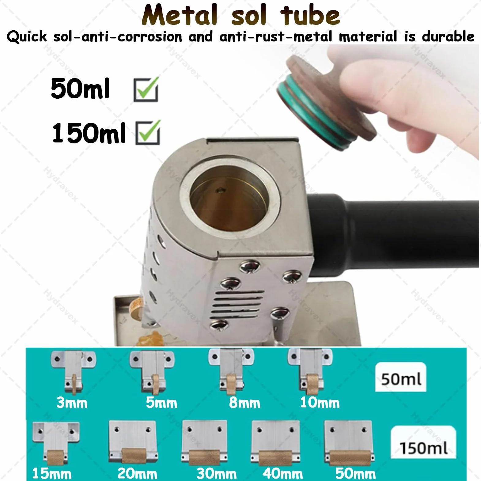 Maszyna do zwijania kleju topliwego, ręczny aplikator kleju z wkładem, regulowana temperatura 50-220°C, do skóry, kartonu, albumu, 150 ml - 20 mm