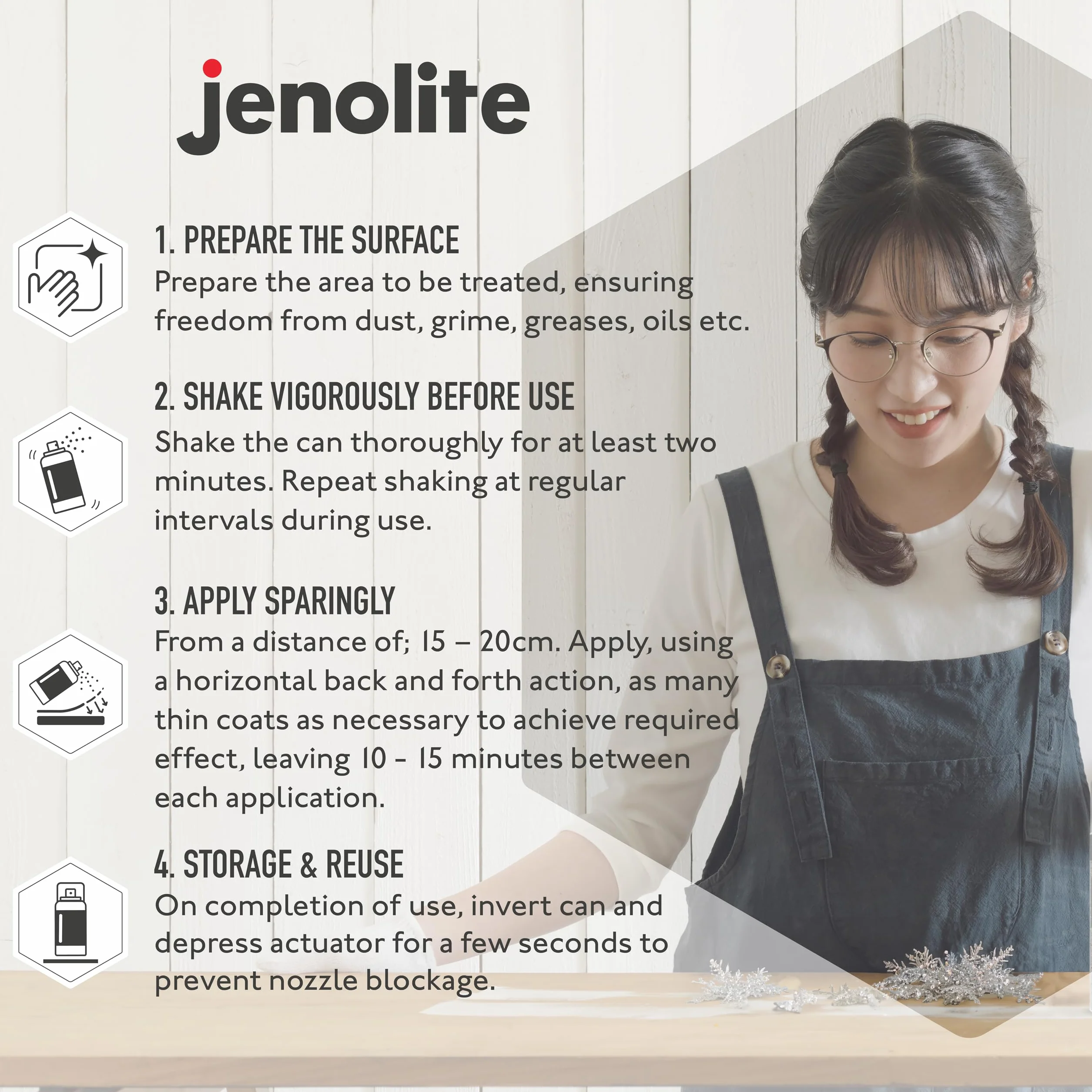 JENOLITE Lakier brokatowy w sprayu CZERWONY Multisurface 3 x 400 ml