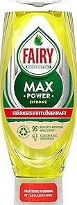 Fairy Max Power płyn do mycia naczyń cytrynowy 660 ml, łatwe i bezproblemowe czyszczenie, nawet w przypadku najtłustych garnków i patelni