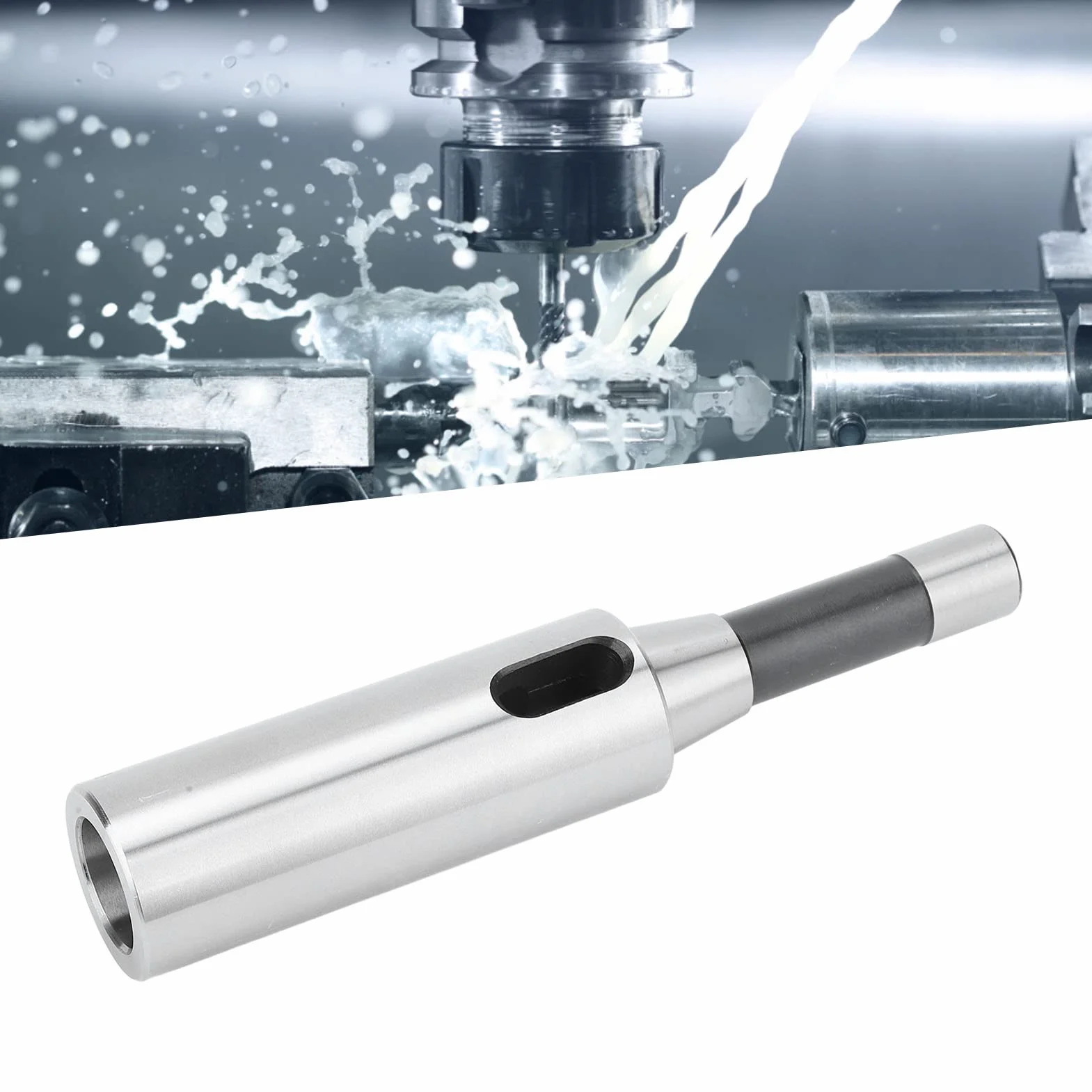 Adapter stożkowy R8 MT4 Stal stopowa R8 Wrzeciono do trzpienia MT4 Adapter stożkowy Morse'a Płaski wygląd do frezarek Narzędzia tokarskie