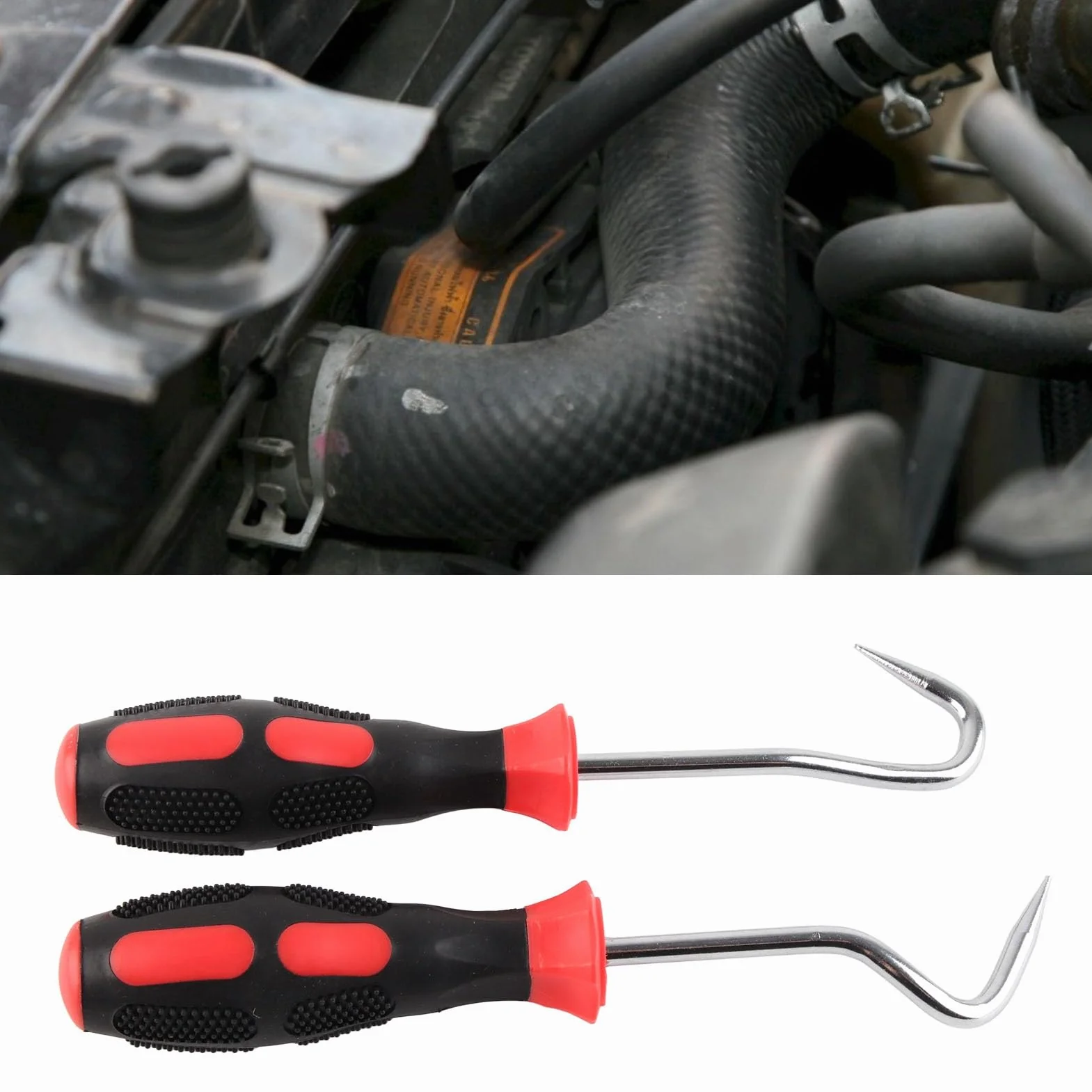 Narzędzie do ściągania węża chłodniczego, narzędzie do ściągania węża chłodniczego, zestaw narzędzi mechanicznych, 2-częściowy zestaw narzędzi do zdejmowania węża
