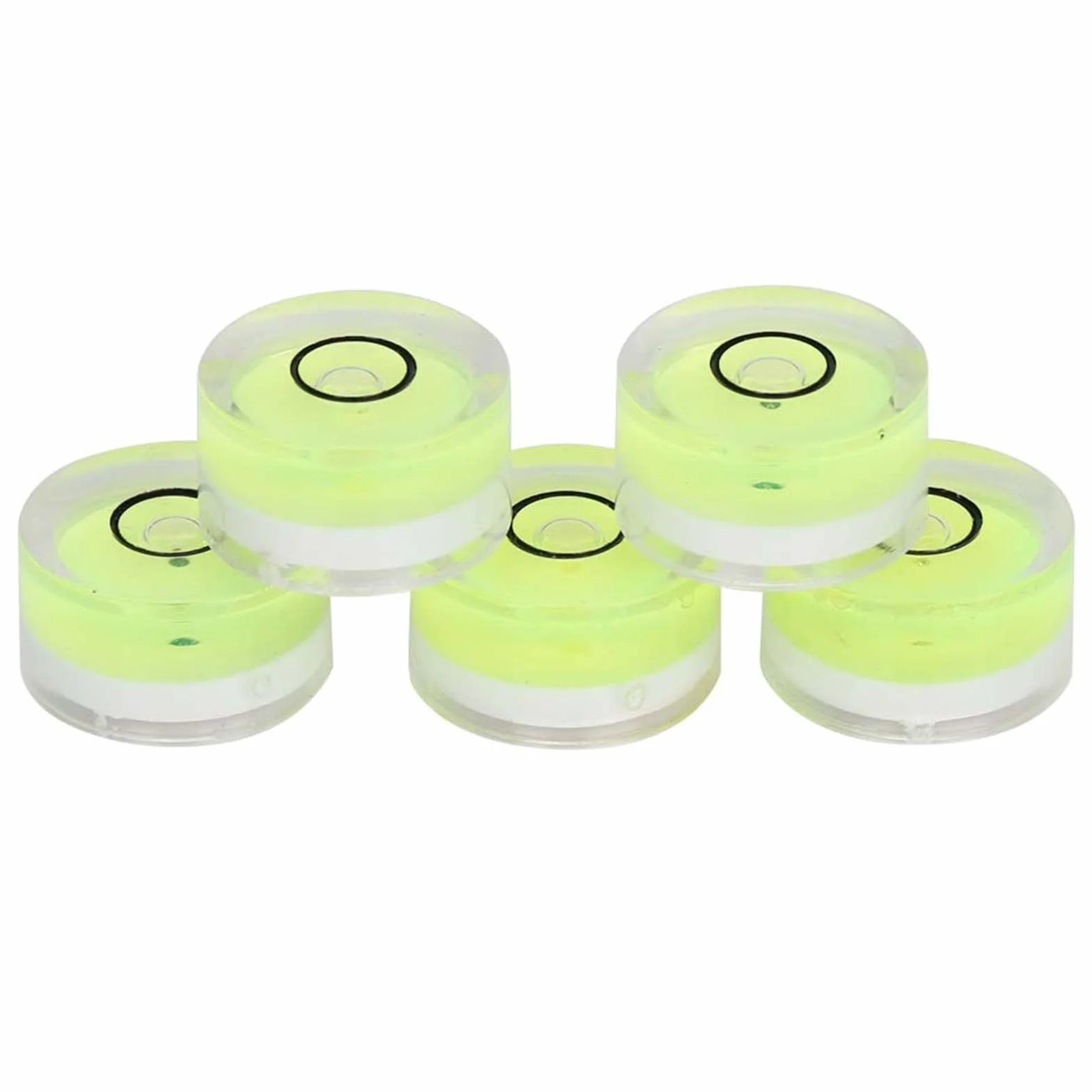 5 Sztuk Mini Poziomica Bąbelkowa Okrągła 15mm ABS do Wyrównywania Powierzchni w Budowie Warsztacie dla Precyzyjnego Montażu Narzędzi Pomiarowych