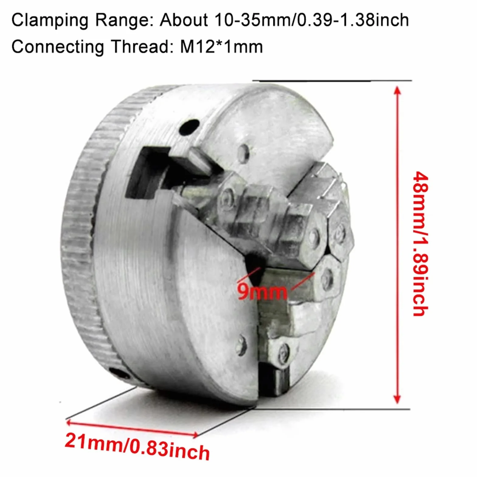 Uchwyt tokarski, Prosto Shank 5mmmm14 Adapter M12 * 1 Łącznik Rod Connector Tuleja do drewna Chuck Tokarka Bench Mill(Chuck connecting rod)