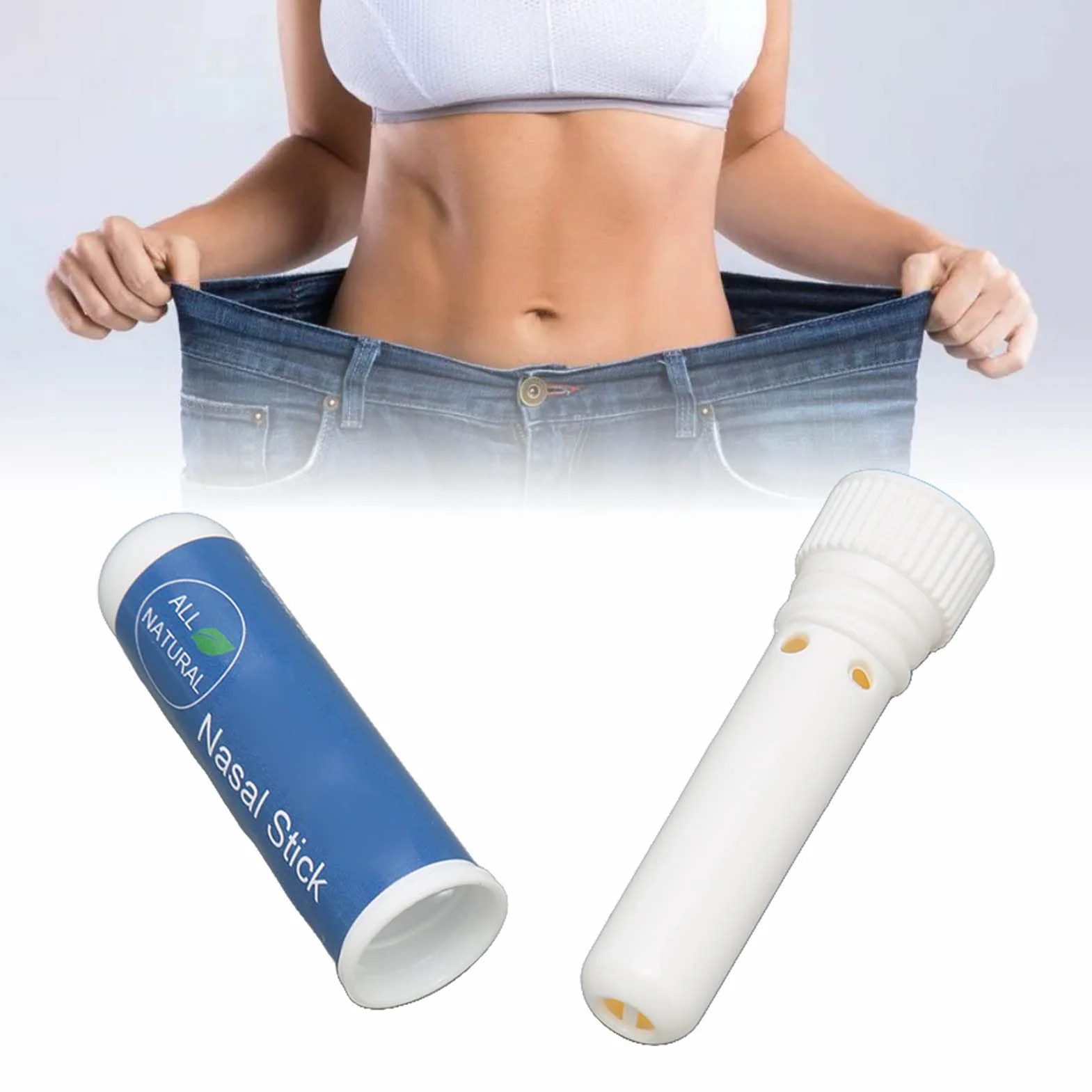 Nose Stick 2 Pack 1G Inhalatory do Nosa Odświeżanie Łagodzi Przekrwienie Wyszczuplanie Ciała Ziołowy Inhalator do Nosa Pomaga usunąć Przekrwienie Zwiększa ostrość Biały