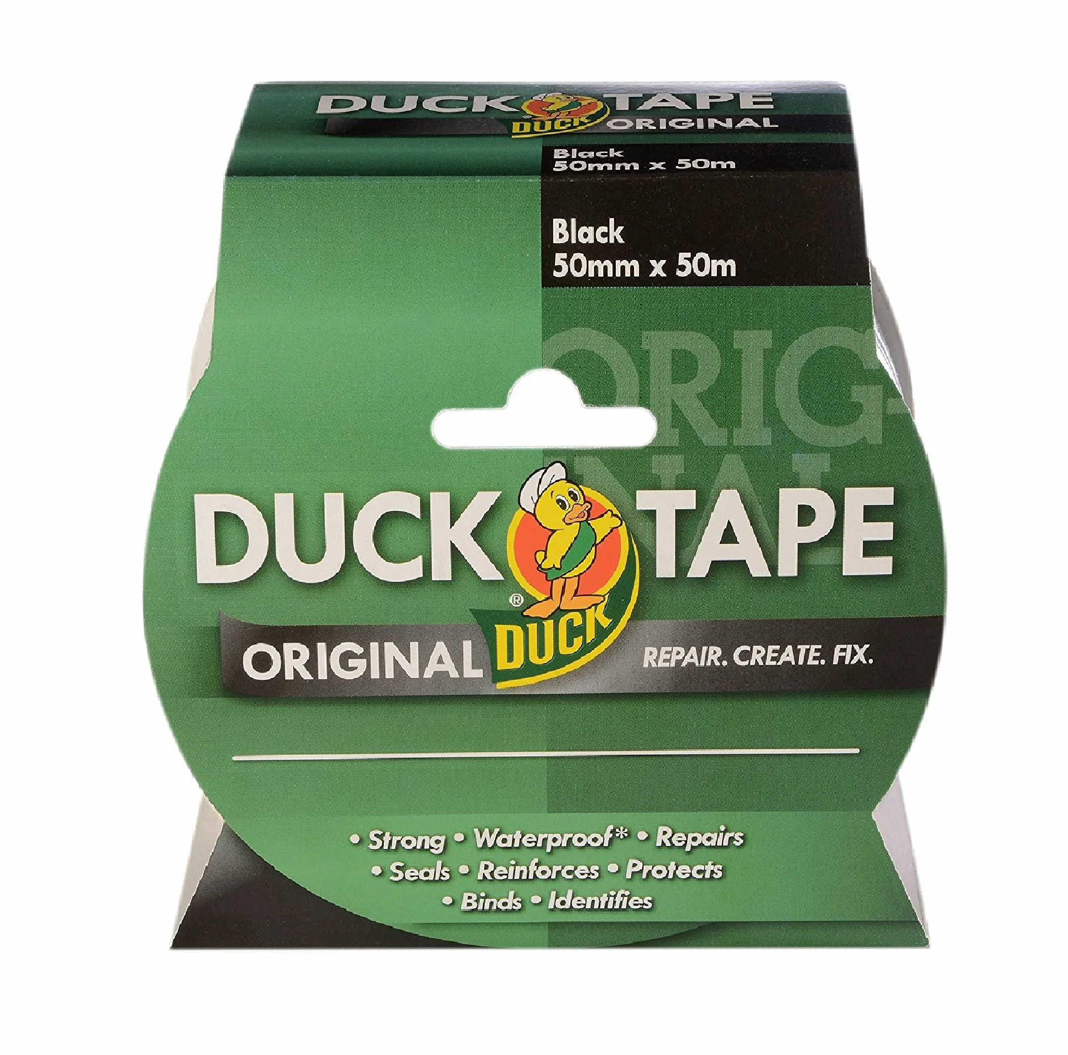 Duck Taśma oryginalna czarna 50 mm x 50 m wodoszczelna taśma klejąca gaffer