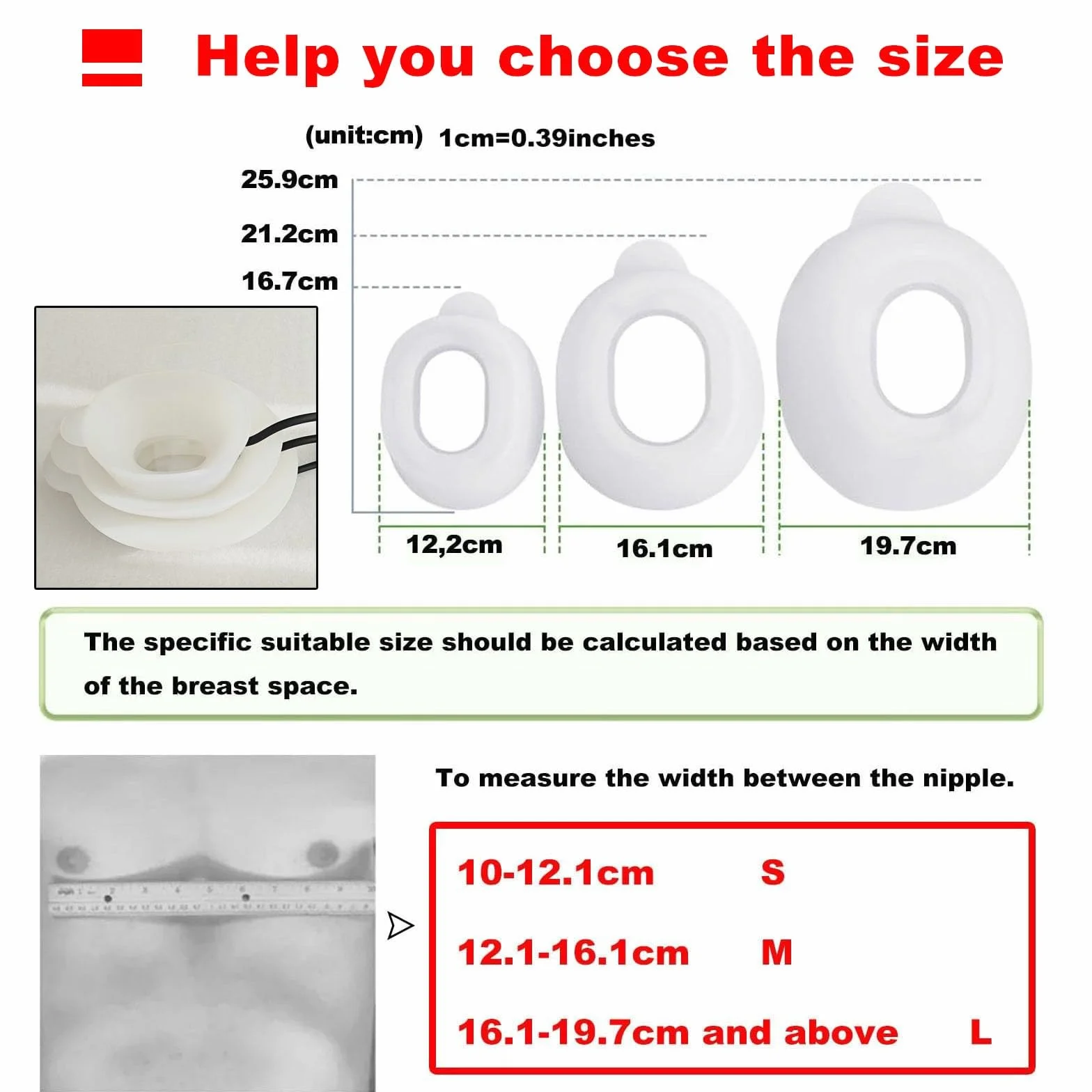 Pectus Vacuum Bell - Pectus Excavatum Orteza Brace, Depresja Sternal Support dla zapadniętej klatki piersiowej, fizycznej korekcji piersi, z instrukcją obsługi (12,1-16 cm)