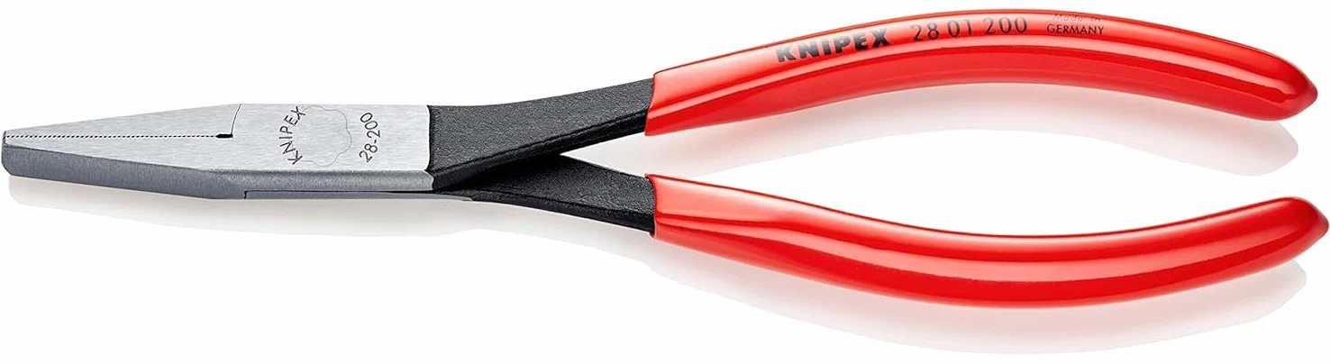 KNIPEX Szczypce płaskie montażowe z tworzywa sztucznego, powlekane 200 mm, 28 01 200