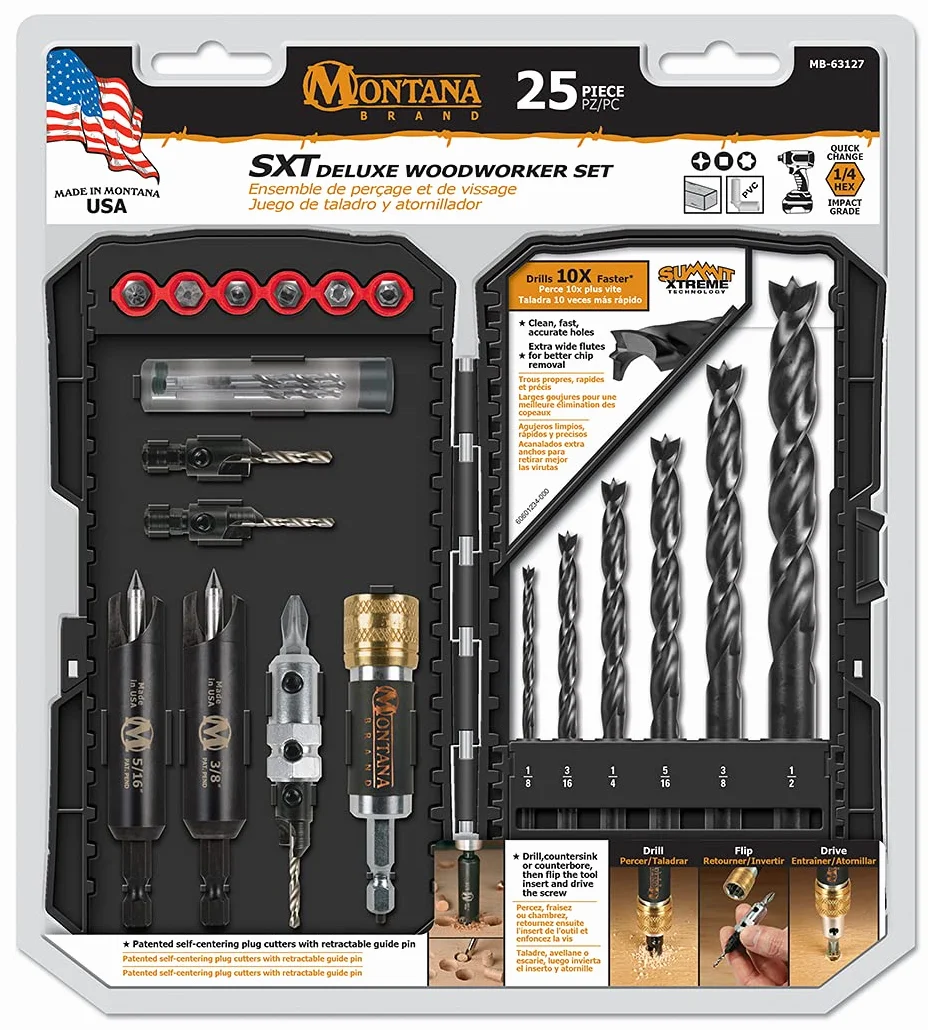 25-częściowy zestaw Deluxe Woodworker