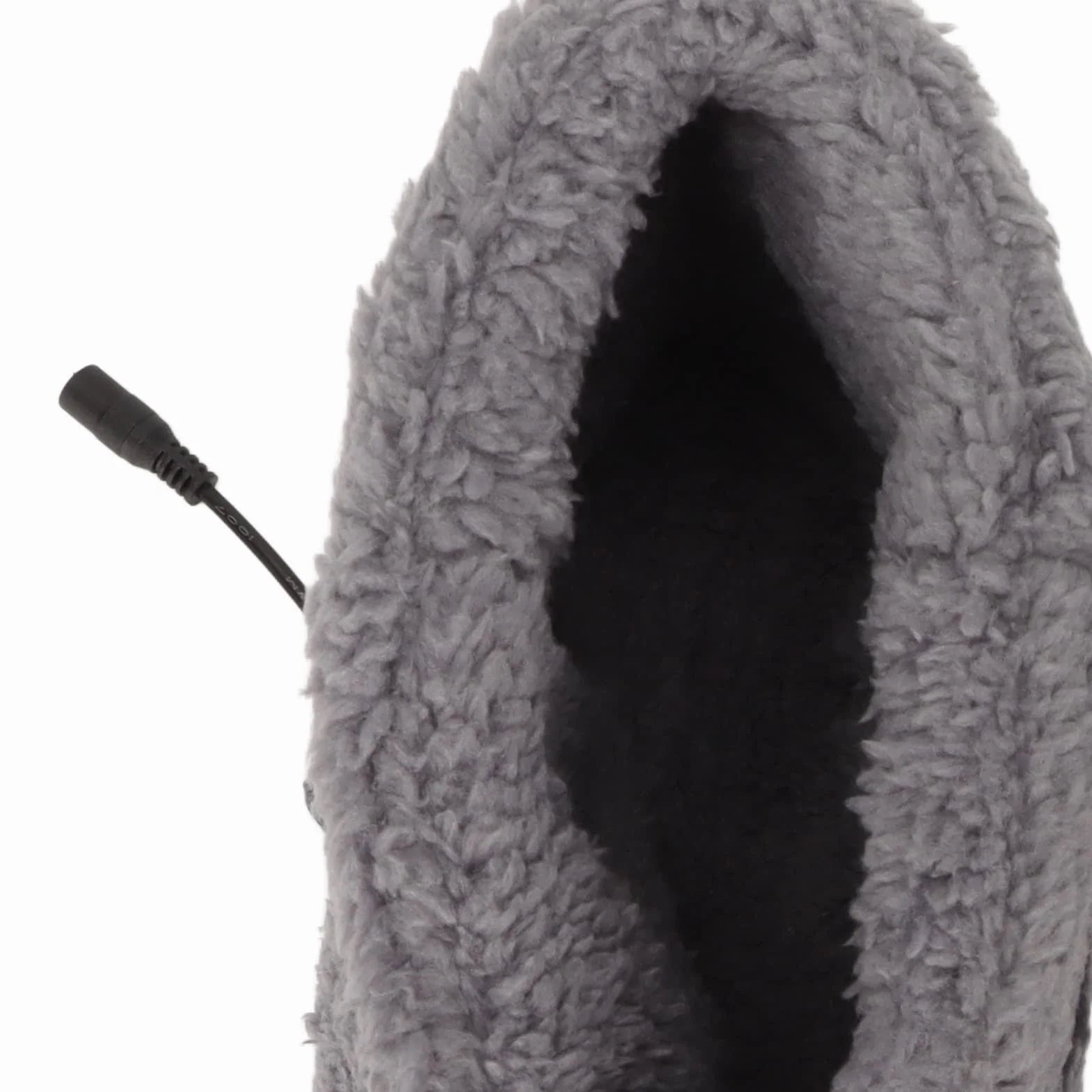 Elektryczne Buty Grzewcze Podgrzewane Kapcie USB Ładowanie Antypoślizgowe Flanelowe Szary