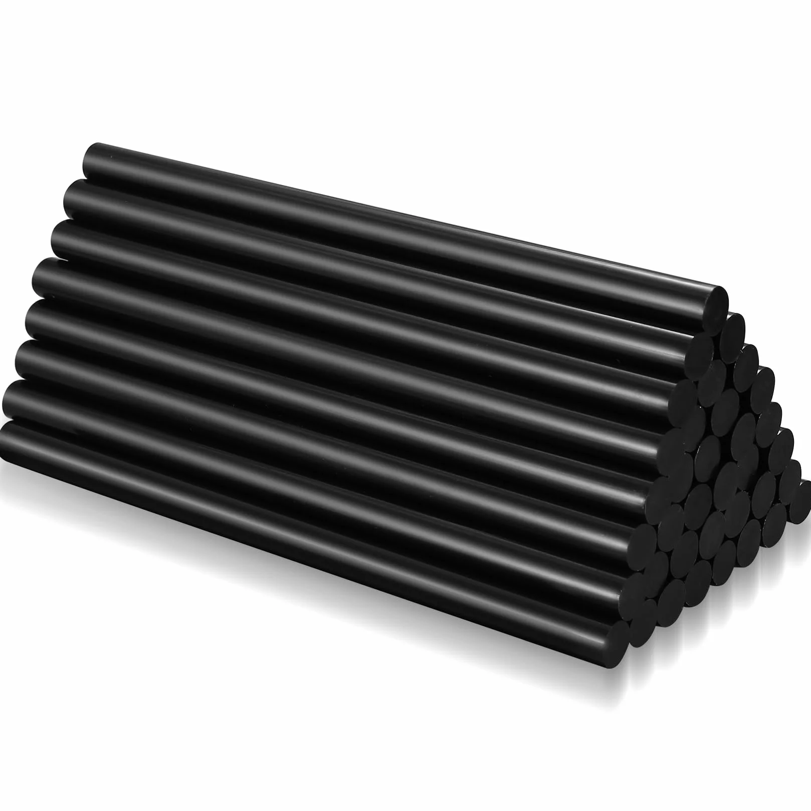 40 sztuk wkładów samoprzylepnych Ø 11 mm, klej na gorąco w sztyfcie, 11 x 190 mm, klej na gorąco, przezroczyste do małych pistoletów do klejenia na gorąco, patyczków samoprzylepnych, czarne
