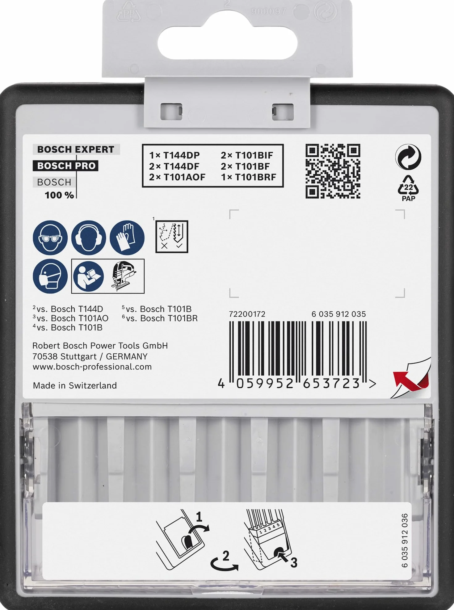 Bosch 10 x PRO zestaw brzeszczotów do wyrzynarki do twardego drewna i laminatów (do twardego drewna, parkietu, długości 83 mm, profesjonalne akcesoria)