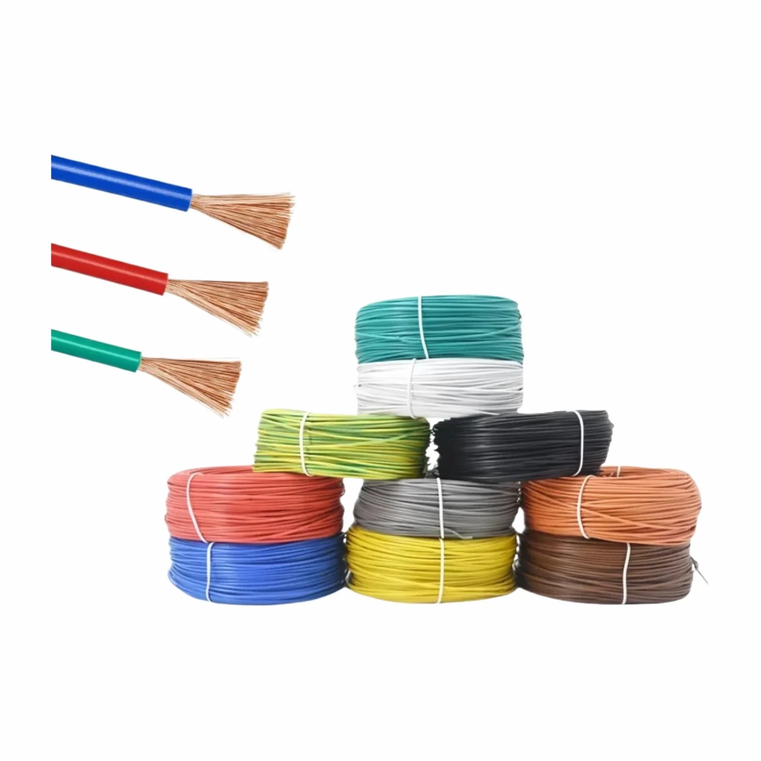 Kabel miedziany PVC 300/500V z rdzeniem multifilamentowym (BLACK; 10 m; 17AWG (1,0 mm2))