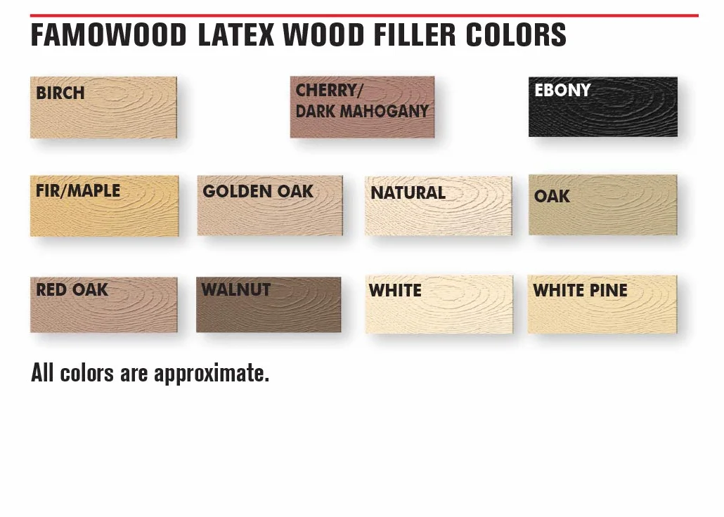 FamoWood 40022126 Lateksowy wypełniacz do drewna, 1 kufel koloru, naturalny, 576 g