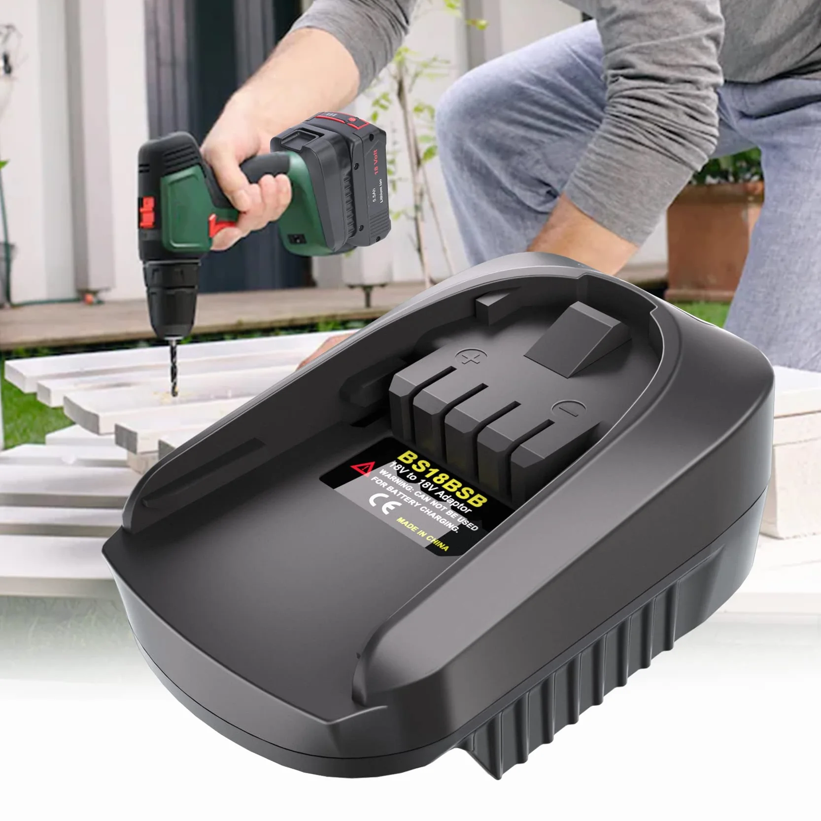 Adapter do Bosch Baterii 18V BAT609 BAT610 BAT618 BAT619 konwersja do PBA 18V Bezprzewodowy