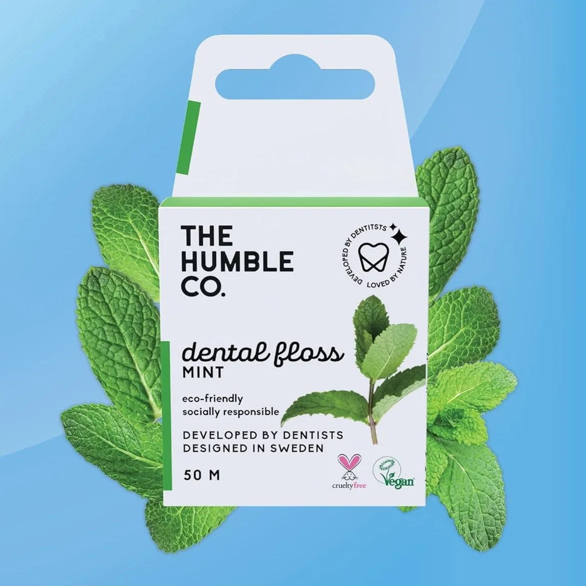 The Humble Co. Przędza dentystyczna Fresca Eco Vegan 50 m, The Humble, 300 g