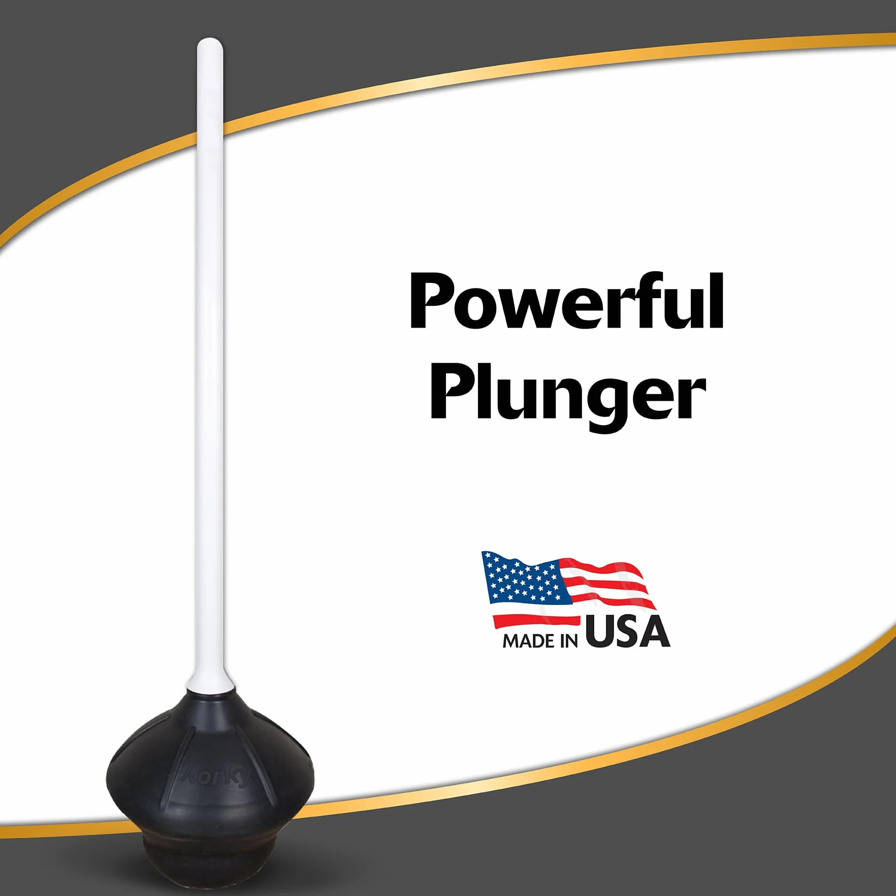 Toilet Plunger, 18 In. Straight Handle - 92-8A