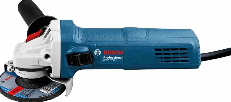 Bosch Professional: szlifierka kątowa GWS 750 S (750 W, średnica tarczy 125 mm, prędkość obrotowa bez obciążenia 2.800 – 11.000 min-1)