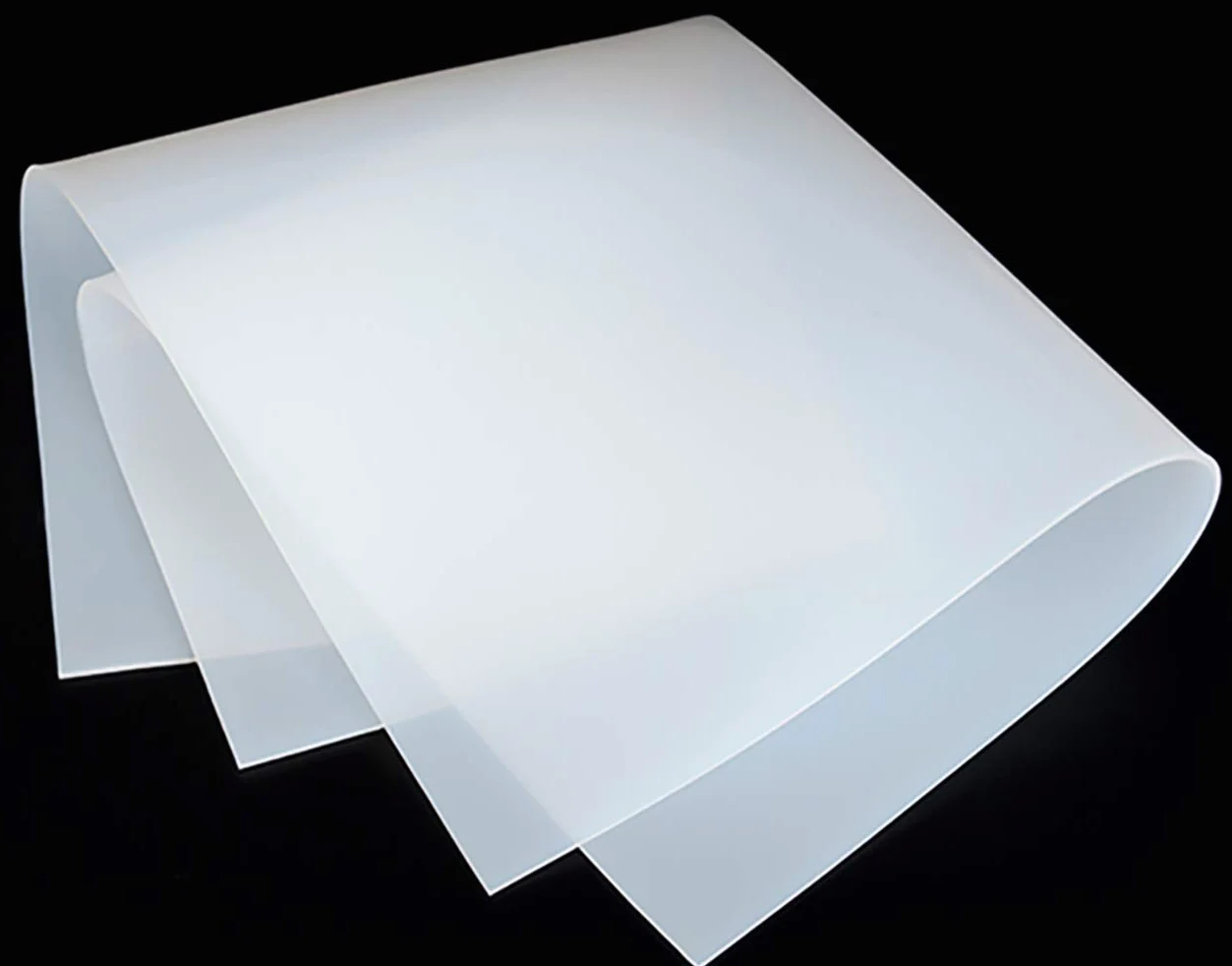 TEN-HIGH silikonowa płyta spożywcza z kwadratową klasą, odporna na wysoką temperaturę uszczelka silikonowa, wodoodporna absorpcja wstrząsów, 500mm x 500mm Grubość 0,1mm