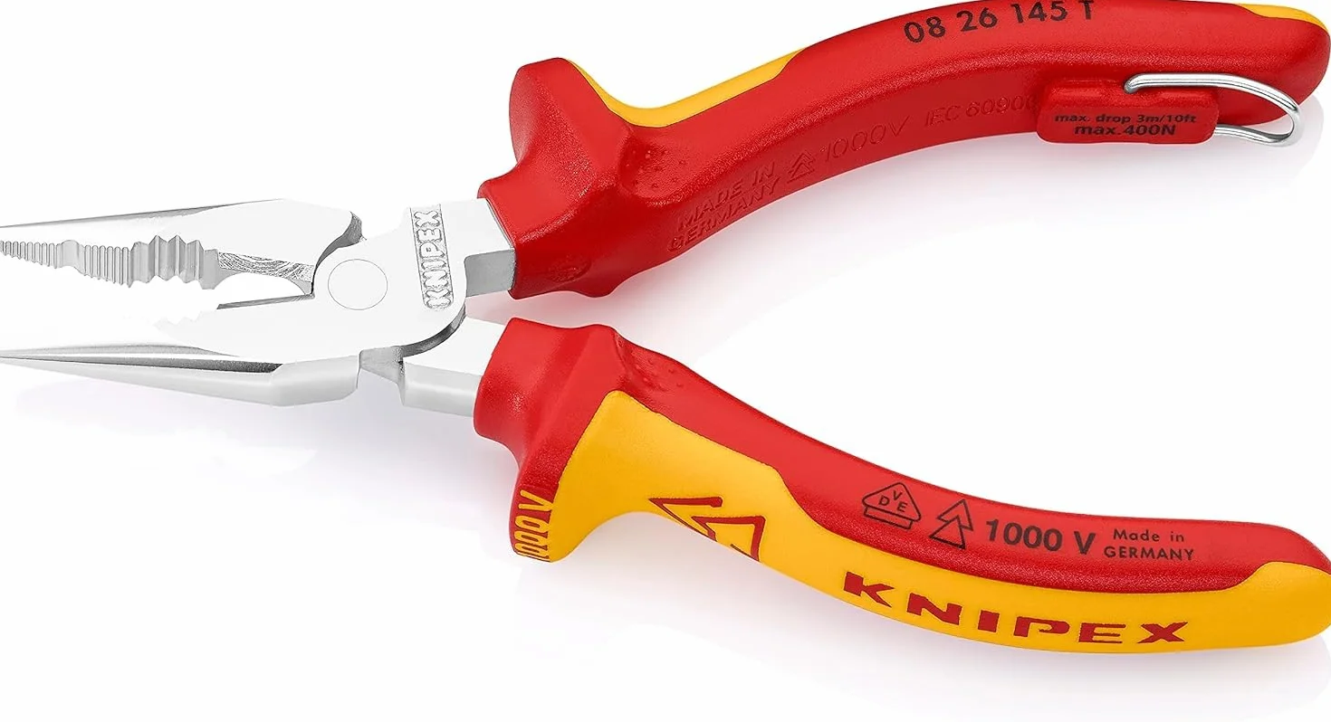 KNIPEX Szczypce uniwersalne 145 mm chromowane izolowane VDE 08 26 145 T