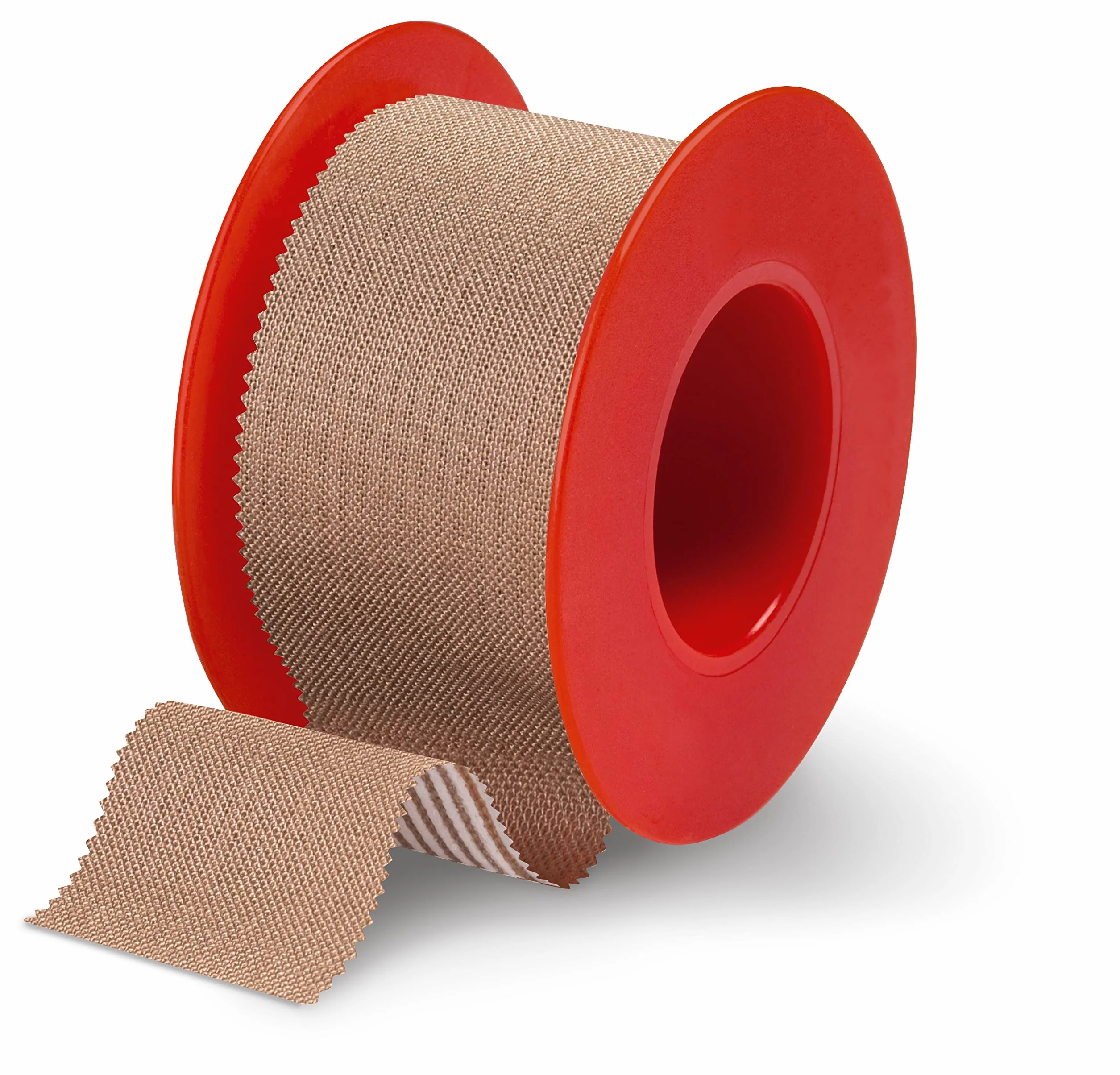 Omniplast - Tkanina Sparadrap - Modułowy kształt - Zachowuje skórę - 2,5 cm x 5 m - 1 sztuka
