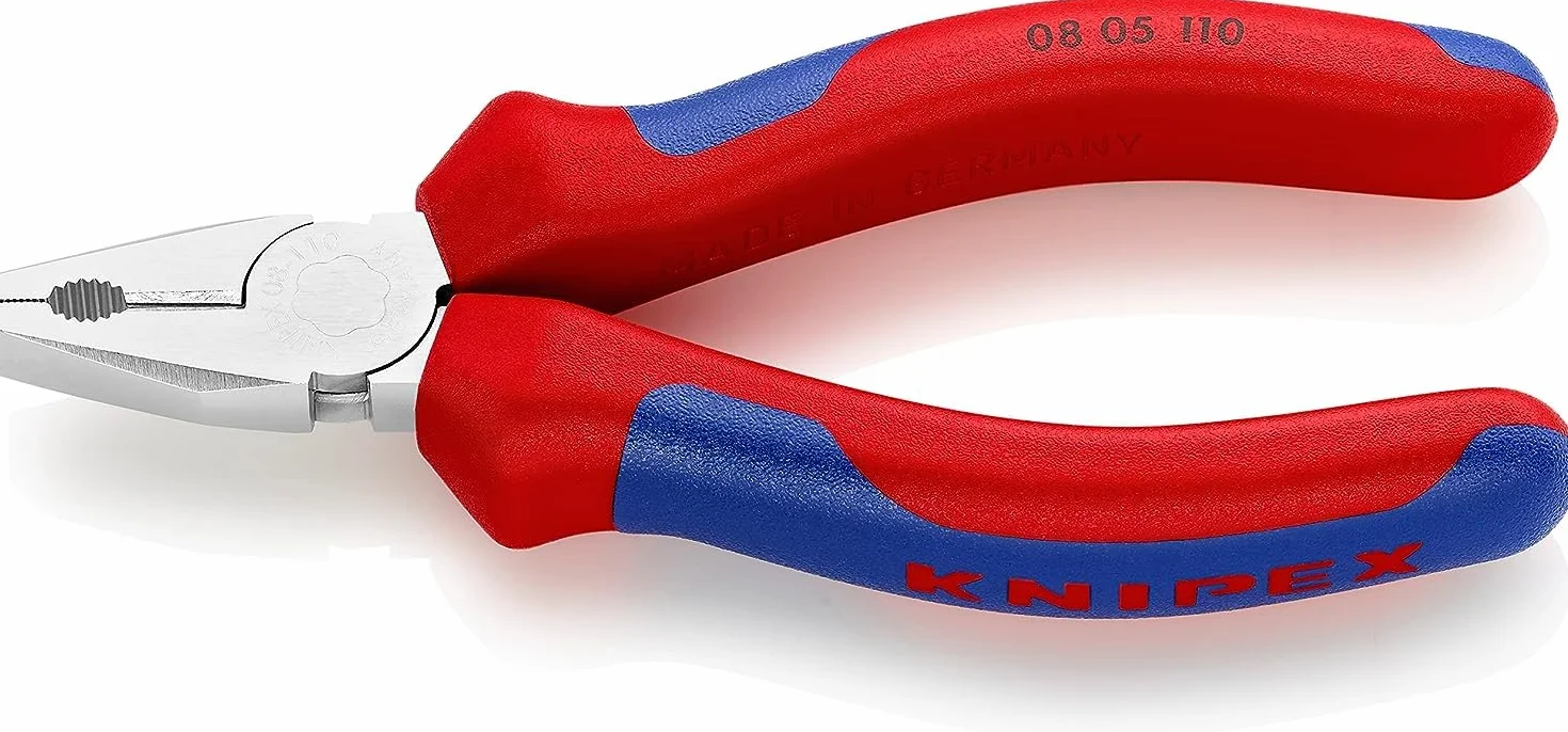 KNIPEX Szczypce uniwersalne miniaturowe chromowany z osłonkami wielokomponentowymi 110 mm, 08 05 110