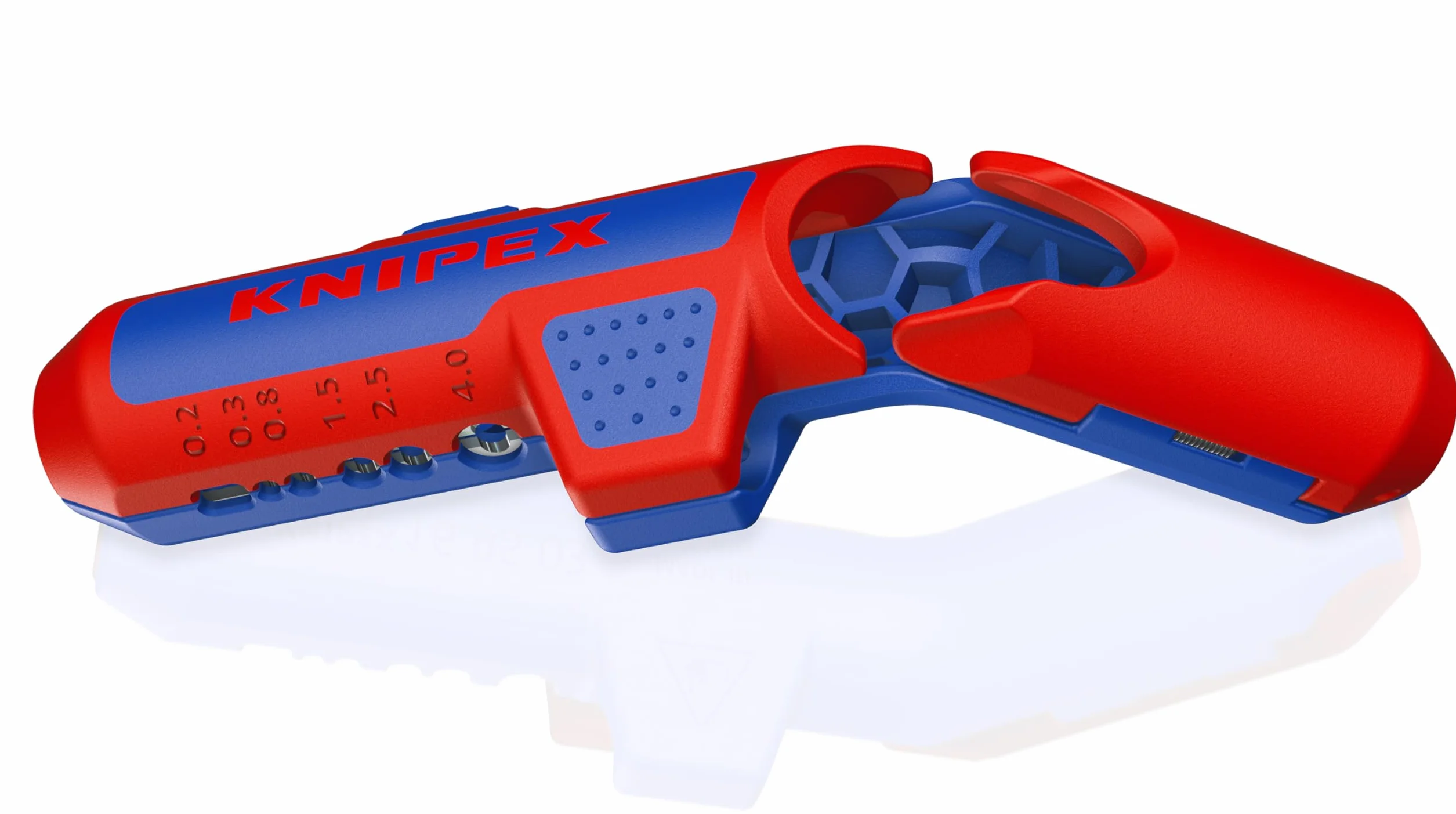 KNIPEX ErgoStrip PV narzędzie do ściągania izolacji z przewodów instalacji fotowoltaicznej 135 mm, 16 95 03 SB