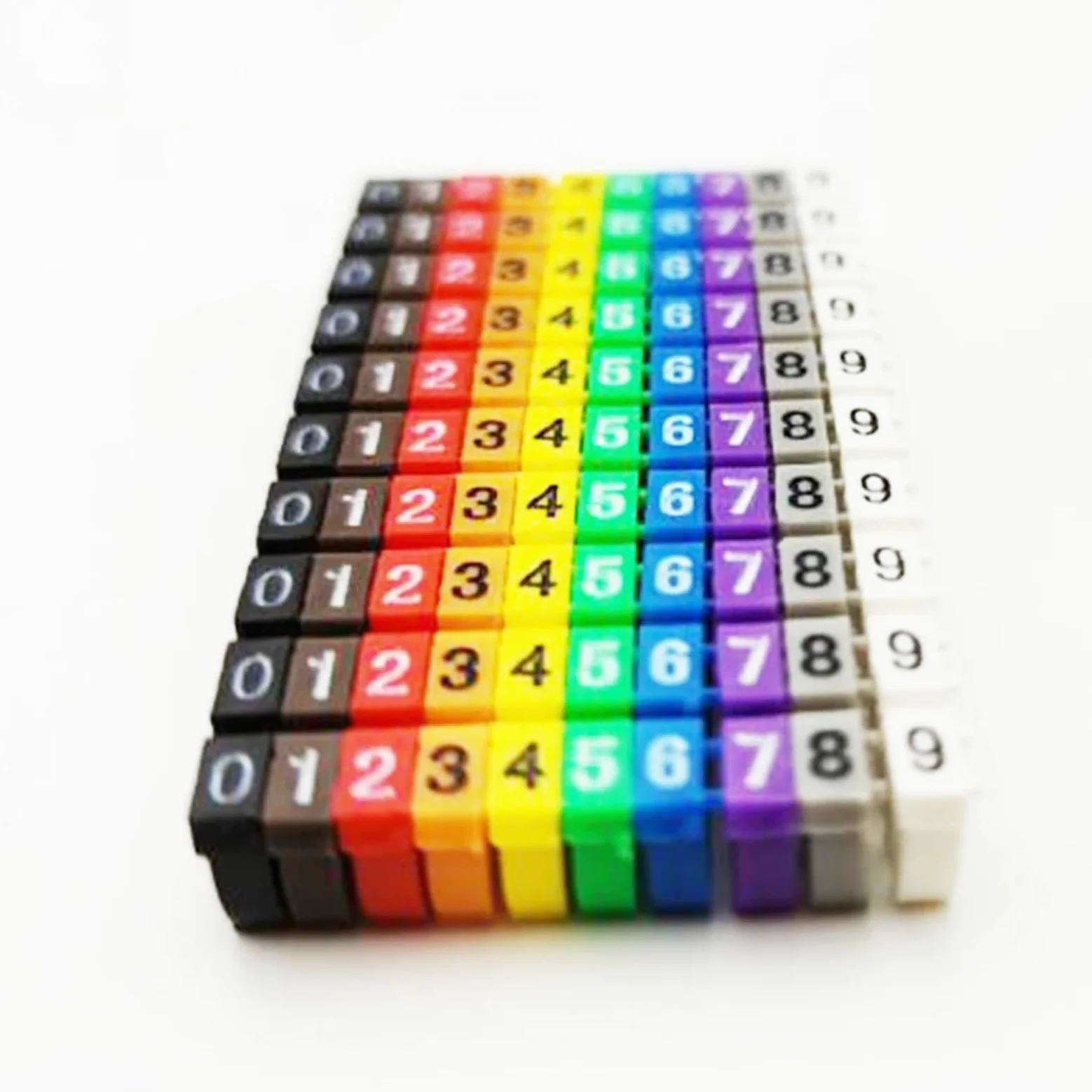 Oznaczniki kabli, Etykieta do oznaczania przewodów, kabel sieciowy Cat5e Cat6(4 5mm,100PCS 0 9Multicolor)