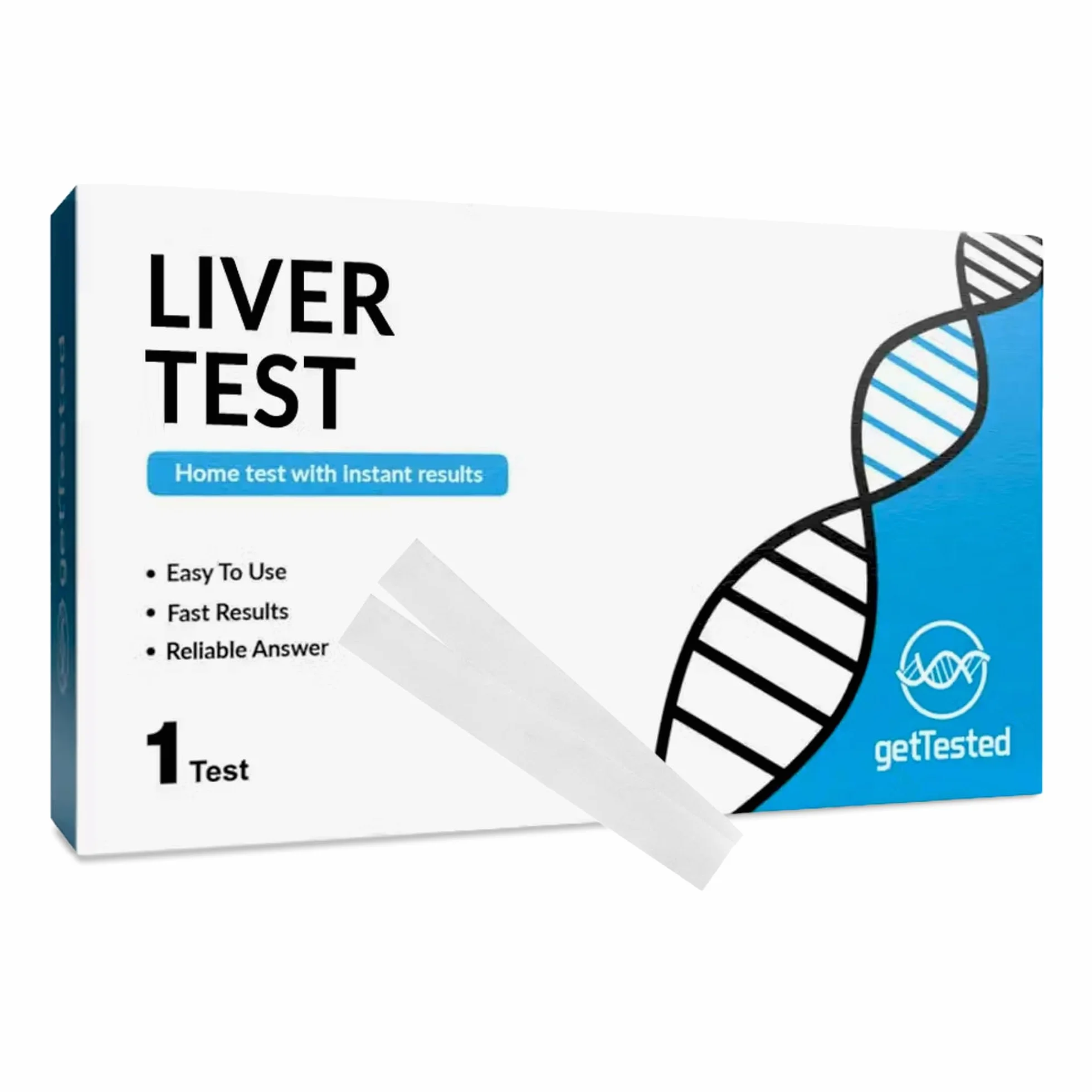 GetTested at-Home zestaw do badania zdrowia wątroby – test moczu na poziom bilirubiny i urobilinogenu – wygodny domowy wskaźnik testu wątroby