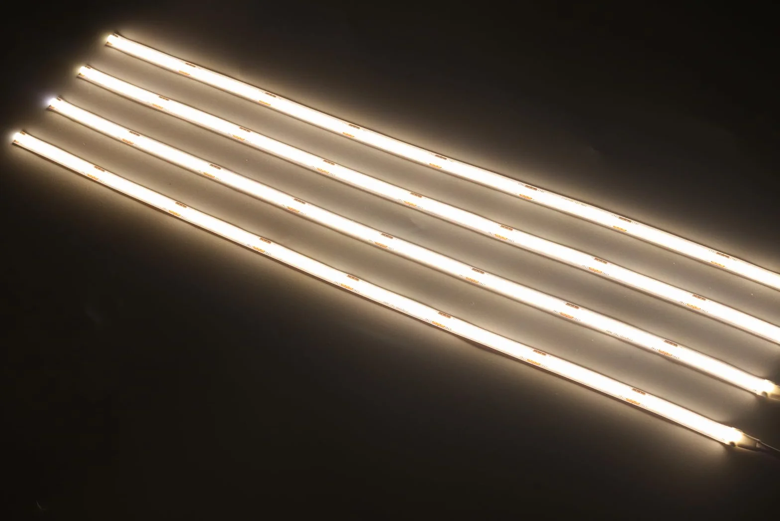 10 pasków LED COB - Błyszcząca obudowa pod światło szafki, czujnik dotykowy, półka do sypialni, szafa, szafa, wydajne oświetlenie (ciepła biel, 10 x 2 taśm LED