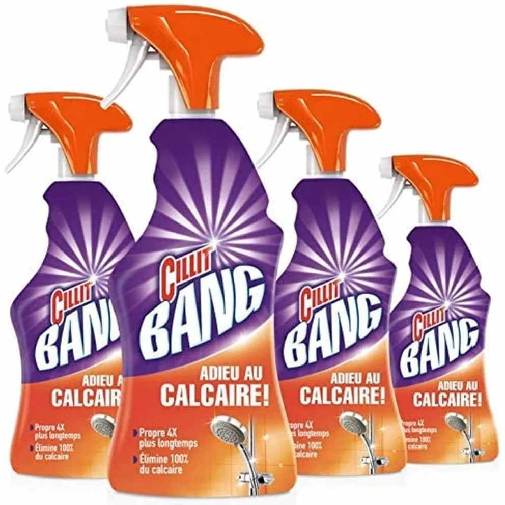 Cillit Bang Masywny pistolet do czyszczenia wapna, zestaw 4 x 750 ml