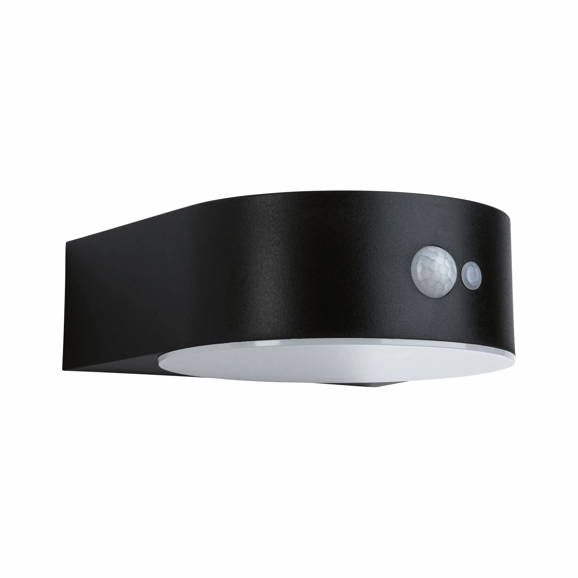 Paulmann Eileen 94570 LED lampa ścienna zewnętrzna z czujnikiem ruchu IP44 3000 K 3000 lm wraz z 1 x 5,5 W ciepła biel czarna bezprzewodowa tworzywo sztuczne do ponownego ładowania