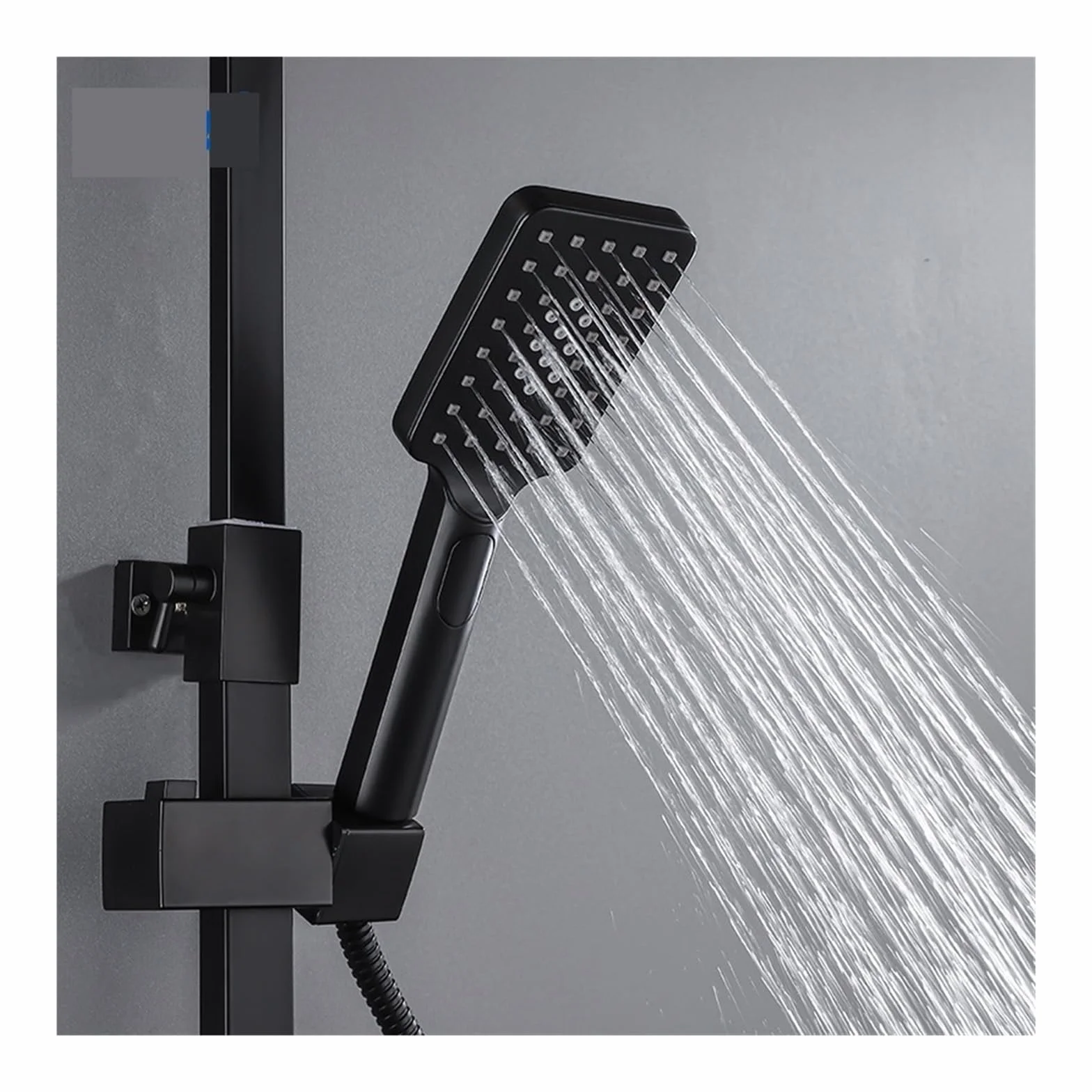 Czarny złoty zestaw prysznicowy z deszczownicą, termostatyczny kran prysznicowy bateria do wanny, do montażu na ścianie wanna i prysznic Mixer Tap System prysznicowy(A3027GB)