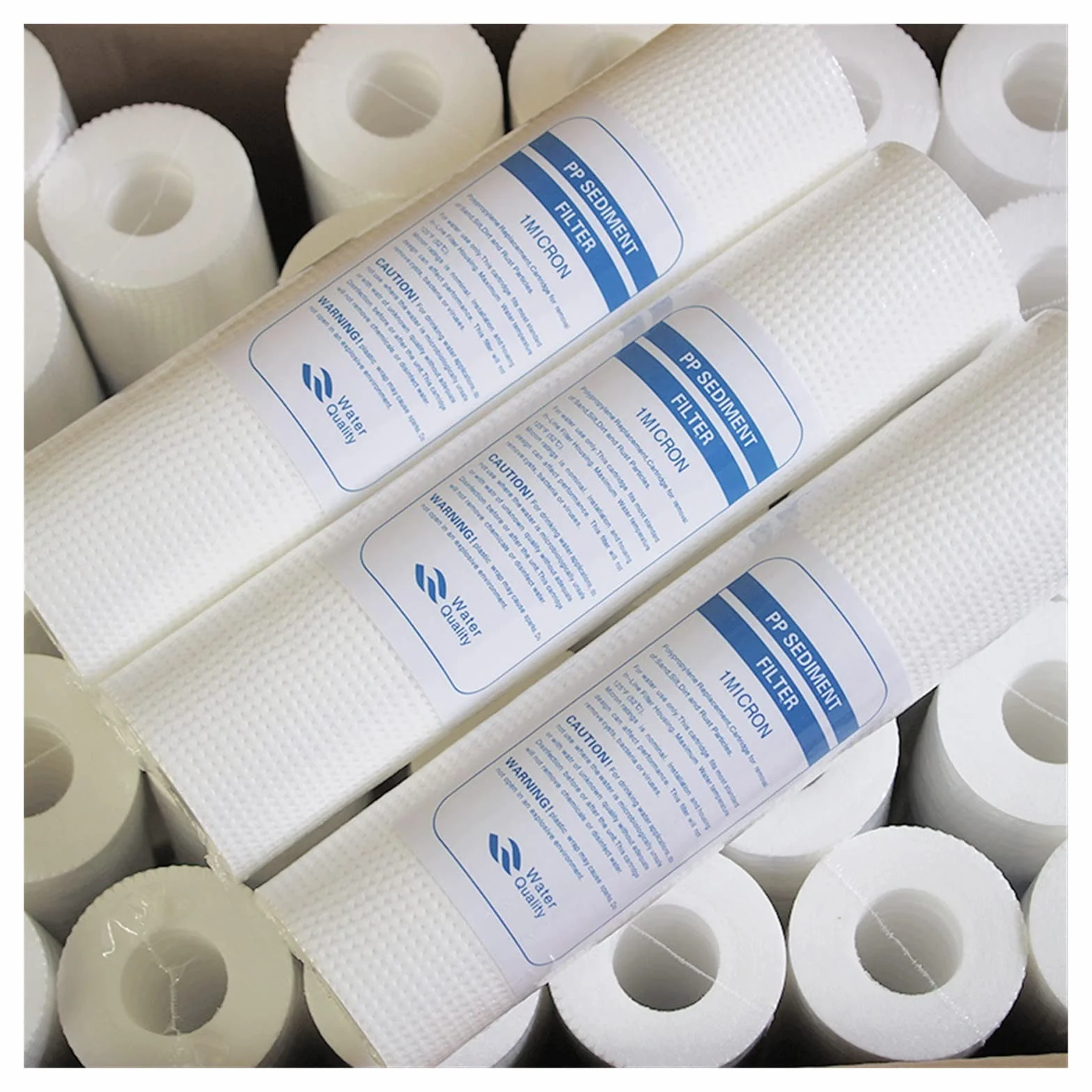 Filtr Wody, 10 sztuk 5 mikronów Pp Spun polipropylen osadowy wkład do filtra wody odwrócona osmoza 10 Cal pp filtr bawełniany 100g(1 micron)