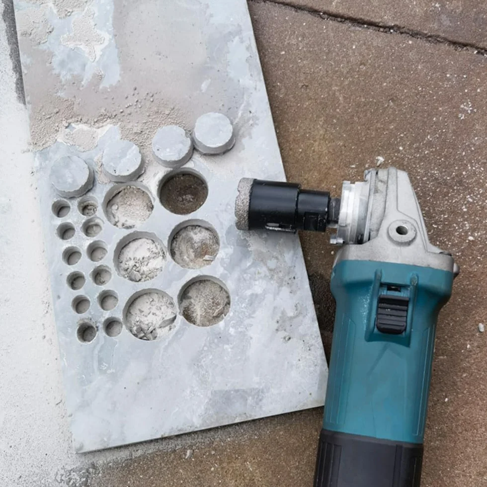 Gwint M14 Lutowane próżniowo wiertła diamentowe na sucho Wiertła do płytek ceramicznych Otwornica Granit Marmur Porcelana Wiertła do cegieł Narzędzia 1 szt., 90 mm