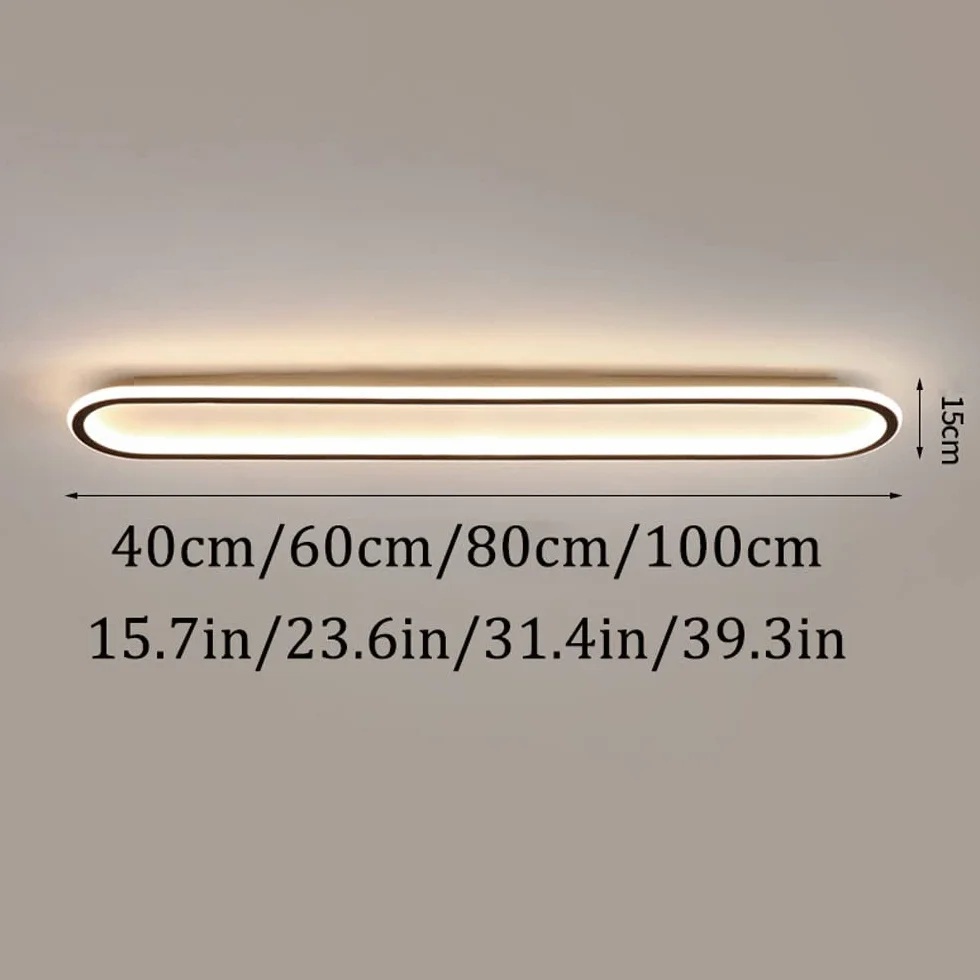 prostokątna lampa sufitowa LED do montażu podtynkowego - nowoczesny liniowy złoto-czarny design do łazienki, kuchni, jadalni, przedpokoju, biura, korytarza, werandy