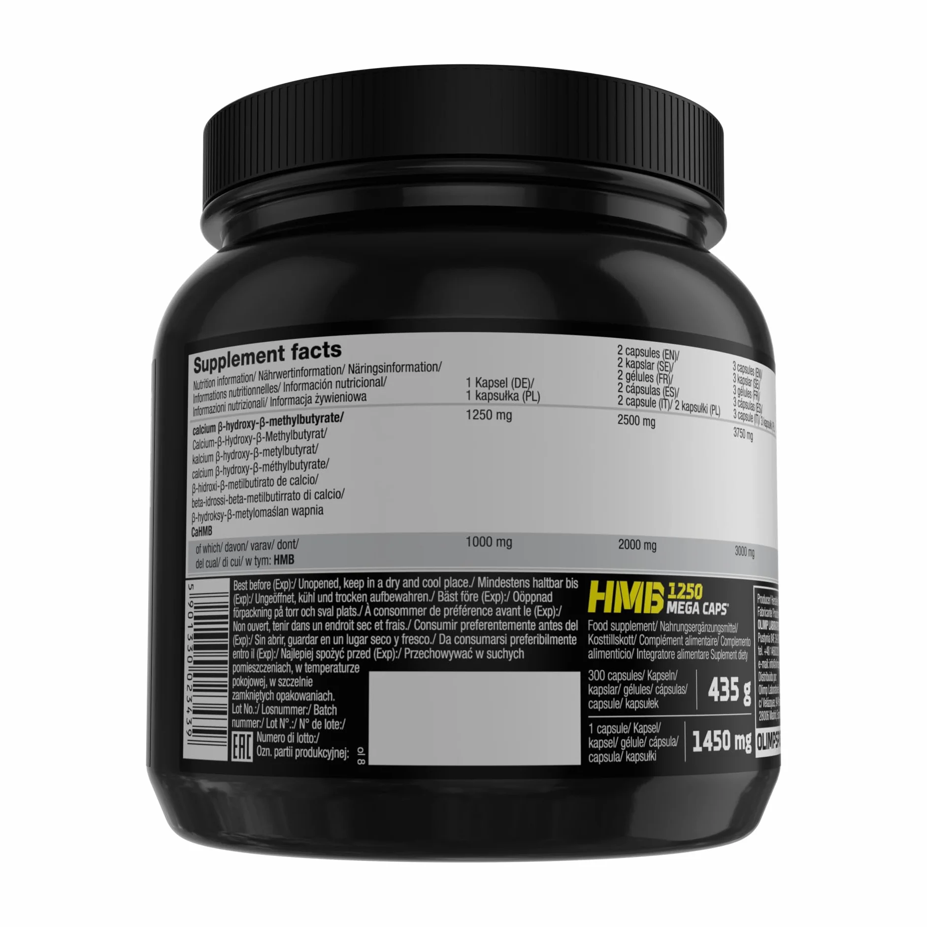 Olimp HMB 1250 Mega Caps - 300 Kapsułek