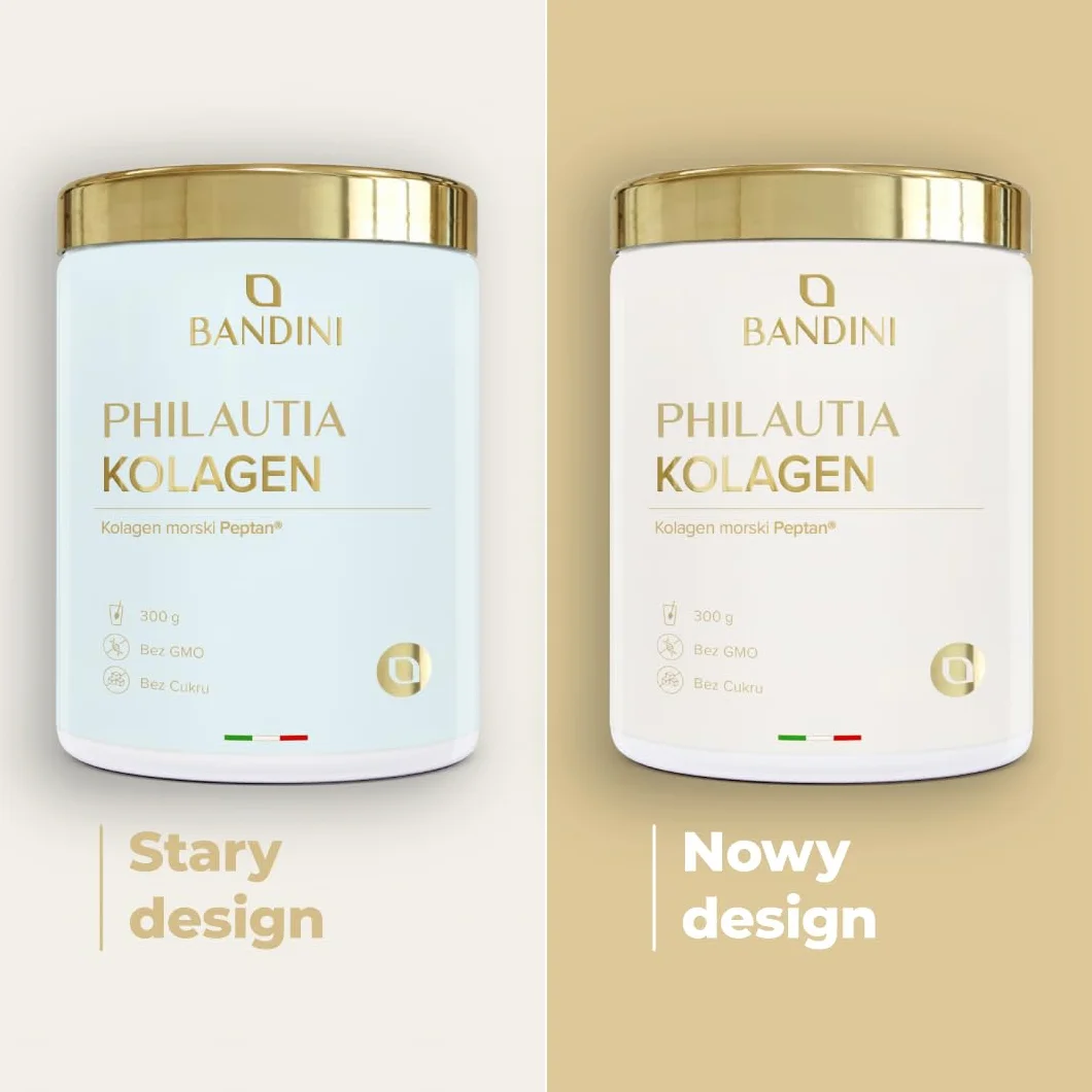 Bandini Kolagen morski w proszku 12.000mg - Czysty hydrolizat kolagenu typu I - Suplement dla skóry, włosów, paznokci - 300g