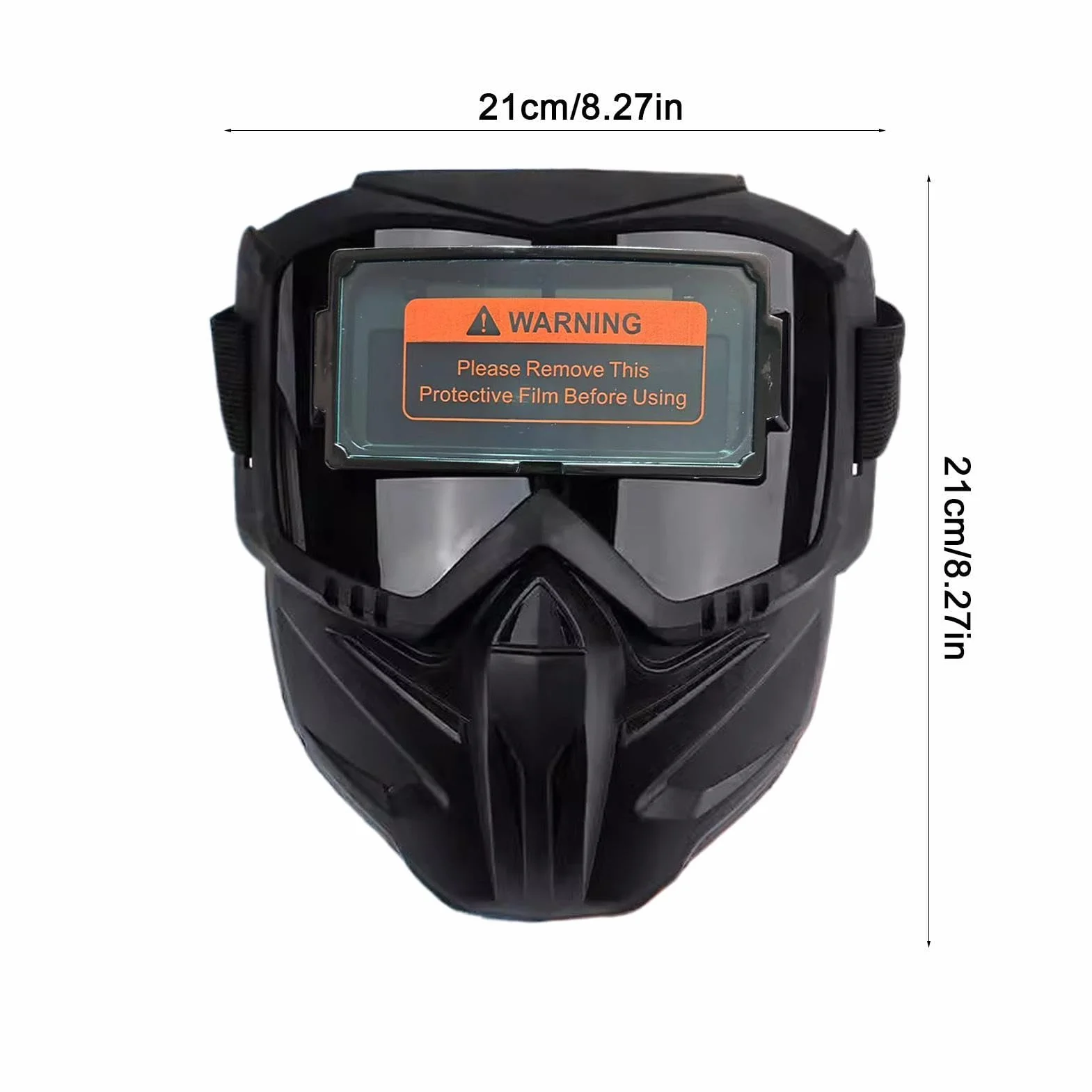 Kask spawalniczy z automatycznym przyciemnianiem, antyodblaskowy, osłona na całą twarz, do prac spawalniczych, odporne na wysokie temperatury, regulowane wygodne dopasowanie, sprzęt bezpieczeństwa do
