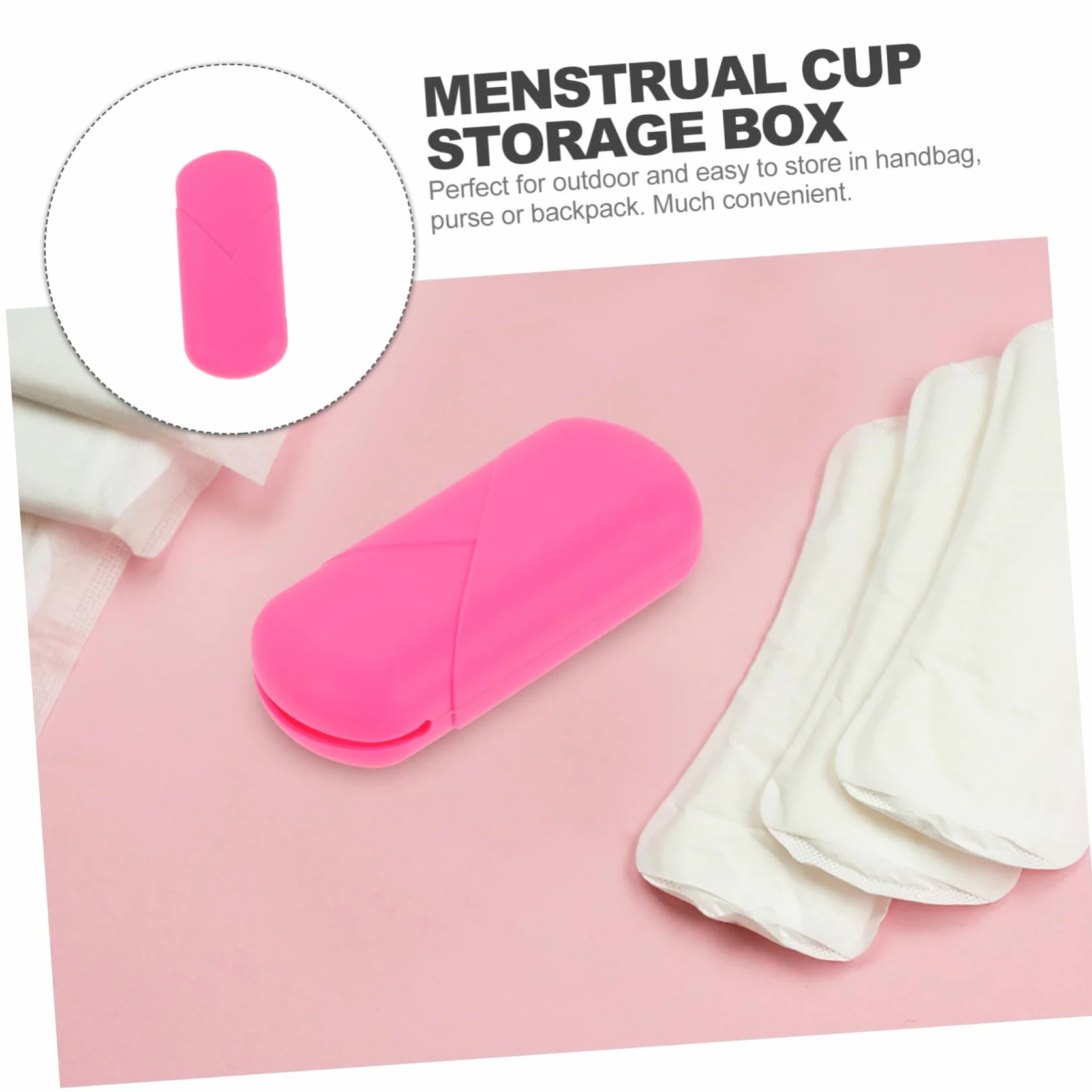Ipetboom Pudełko Do Pakowania Silikonowy Uchwyt Do Przechowywania Przenośny Pokrowiec Na Kubki Menstruacyjne Artykuły Damskie