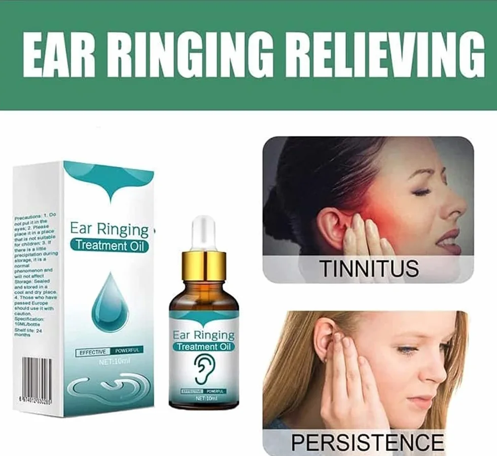 3Pcs Japanese Ear Ringing Treatment Oil,Ear Ringing Remedy Drops,10ml Organic Ear Oil for Relieves Ear Aches,Noises,Itchy
