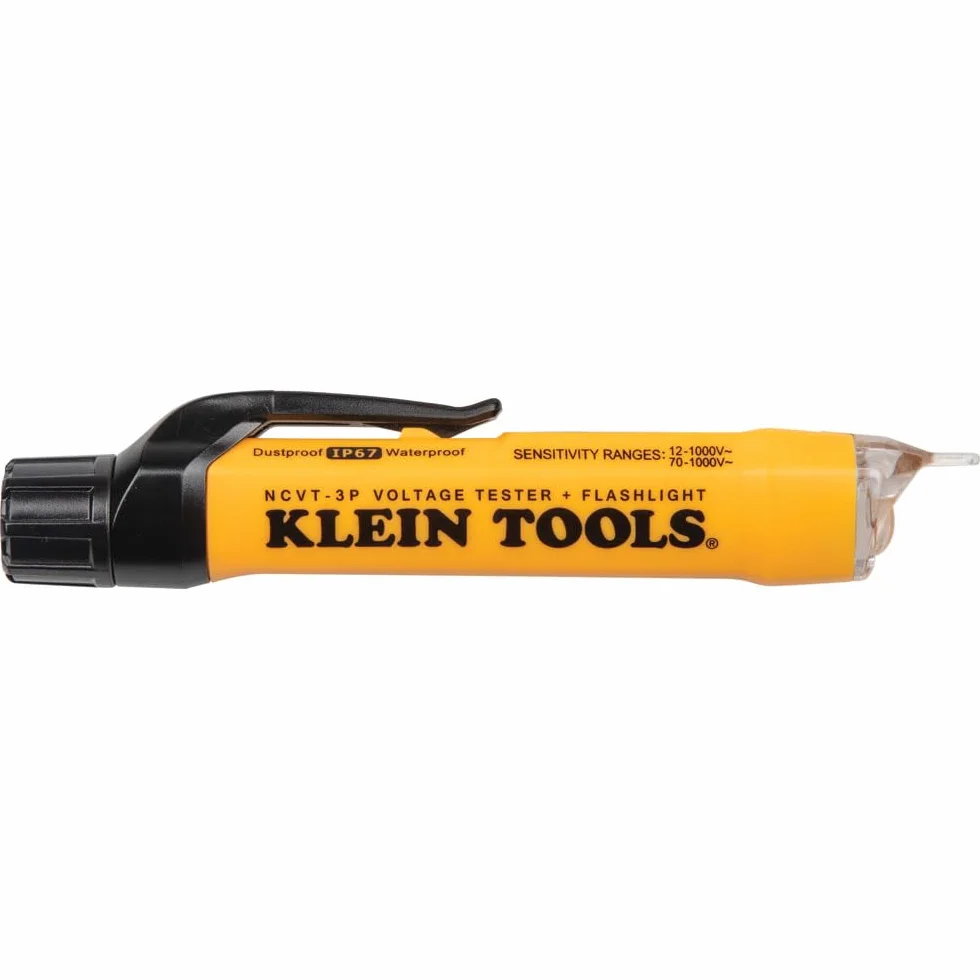 KLEIN TOOLS Bezdotykowy tester napięcia z dwoma zakresami pomiarowymi i latarką, 12-1000 V AC