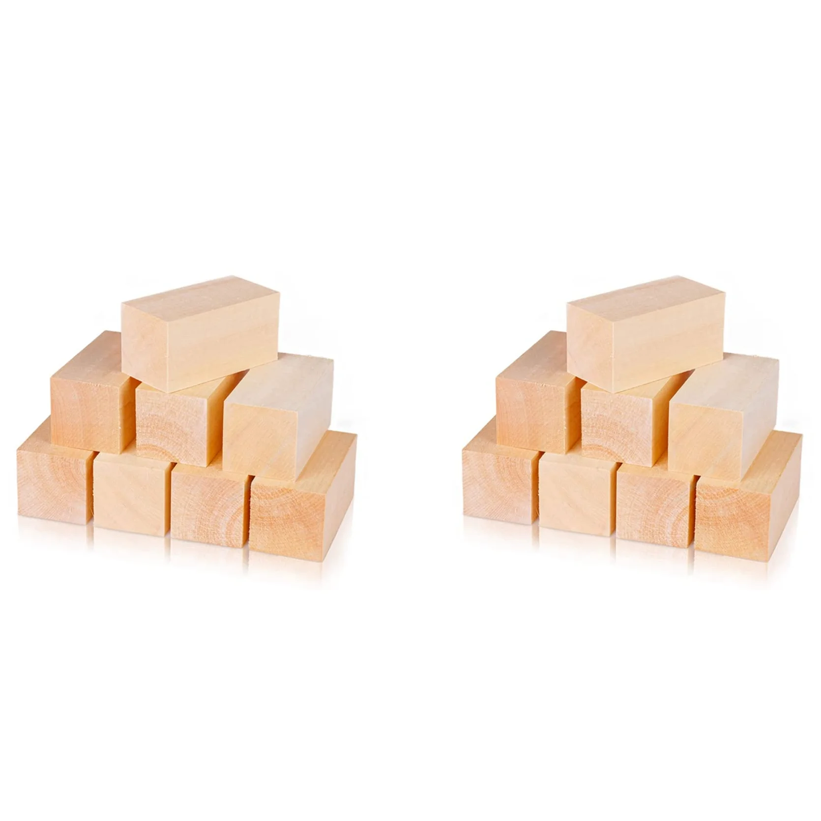 16 x bloki do rzeźbienia z drewna lipowego, 10,2 x 5,1 x 5,1 cm, duży zestaw do rzeźbienia w drewnie, dla dzieci, dorosłych, początkujących lub ekspertów
