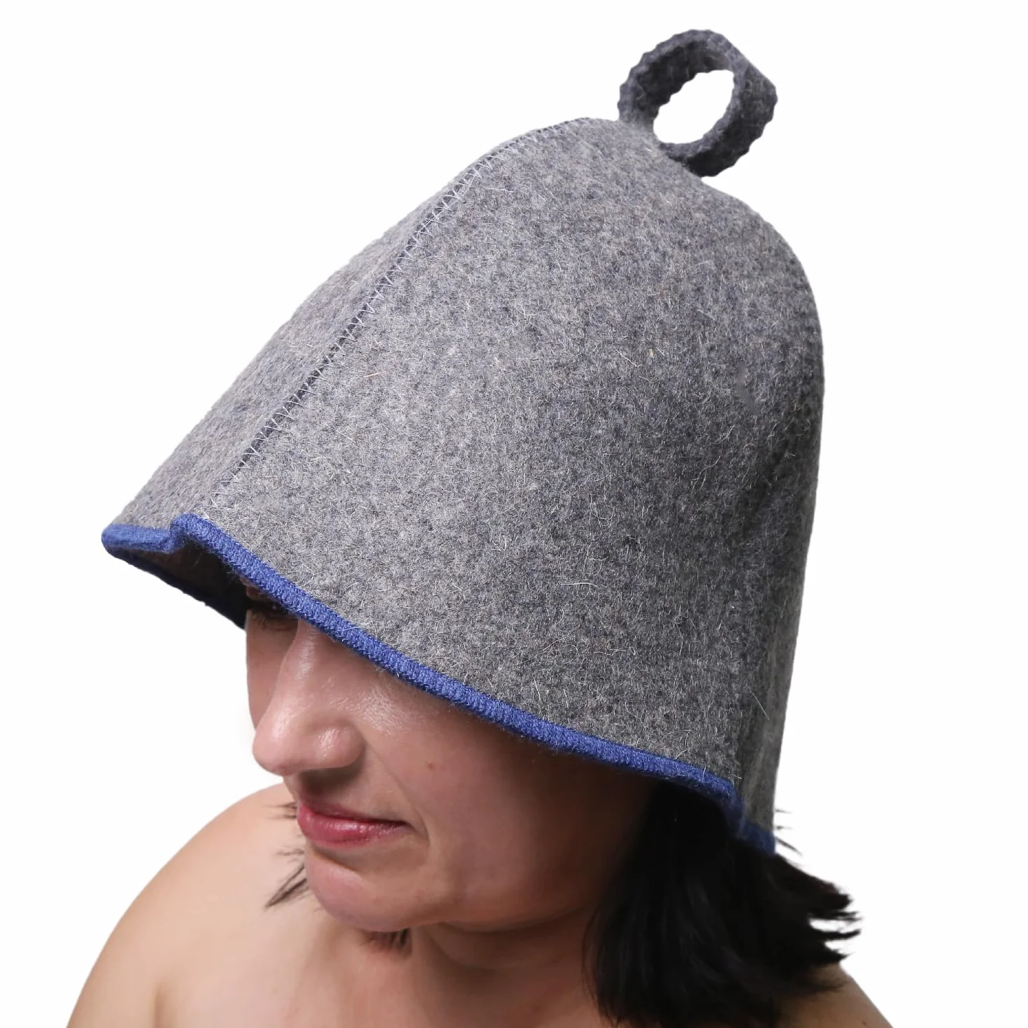 PetriStor Sauna Hat Comfort - Sauna Hat for Women - Wool - for Men - Bathhouse - Felt Cap