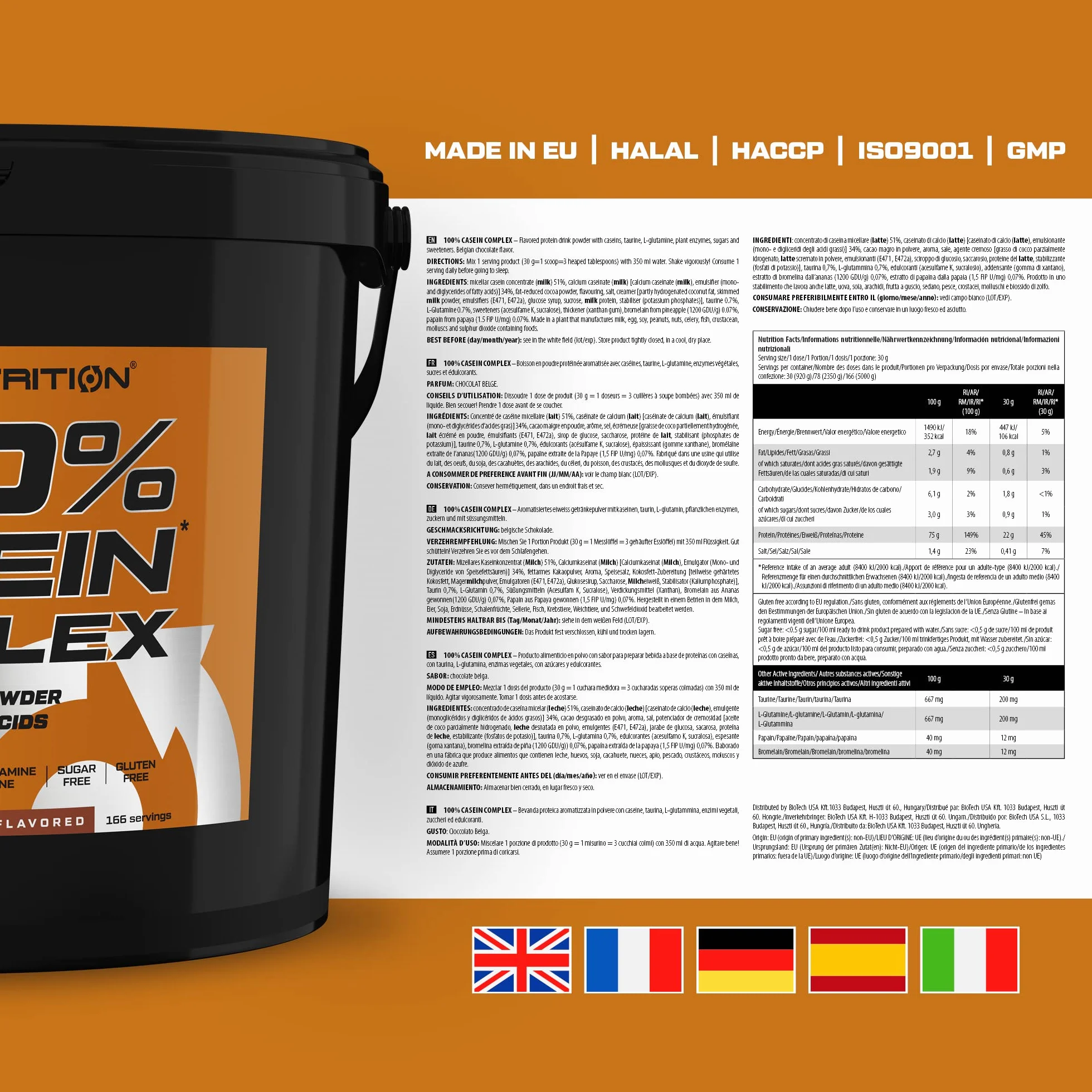 Scitec Nutrition 100% Casein Complex 5 kg Belgijska czekolada