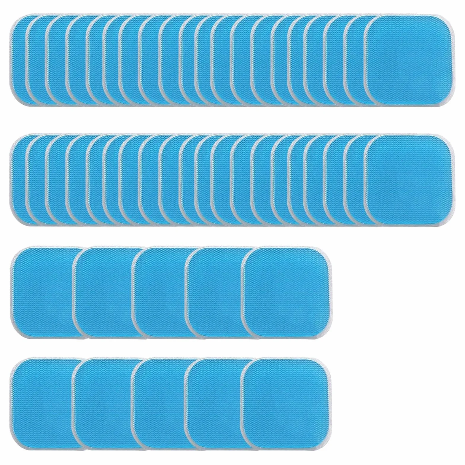 20 sztuk podkładek żelowych EMS kompatybilnych z Beurer EM 59, 40 x 40 mm, części zamienne, zamienne wkładki żelowe do trenerów brzucha, elektrycznej, stymulacji mięśni, elektrostymulacji mięśni