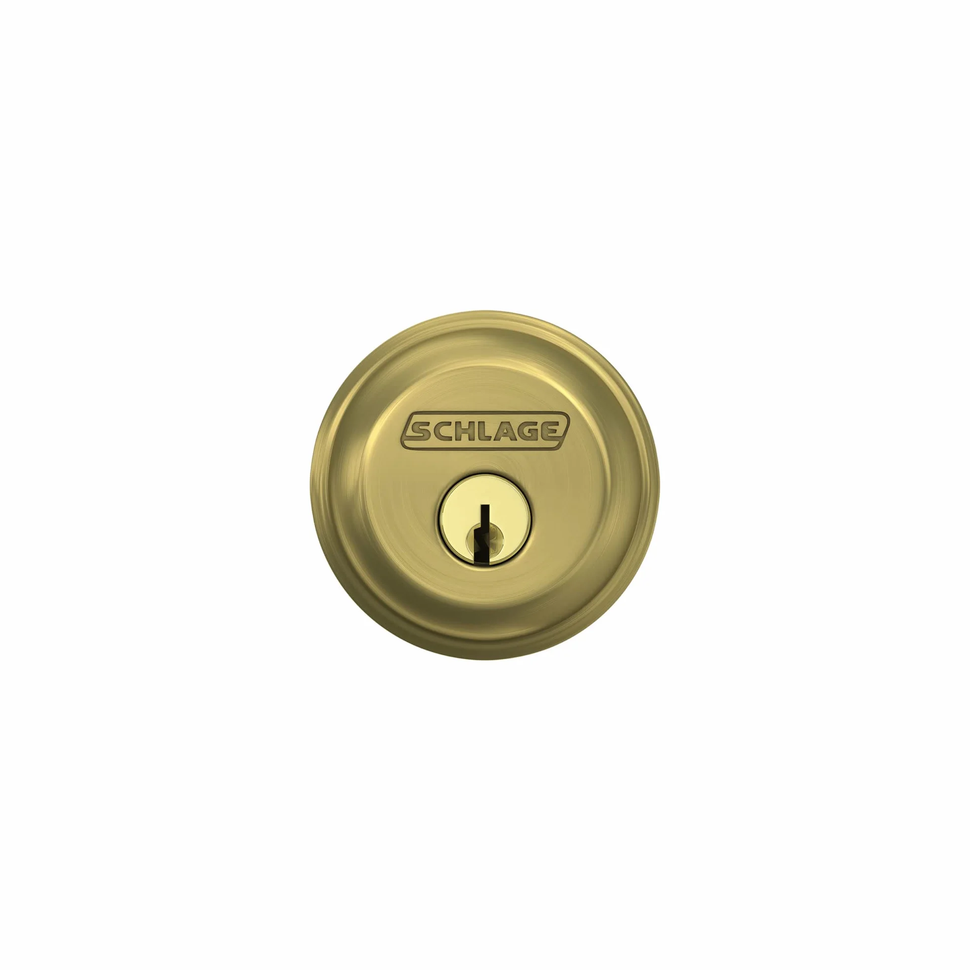 Schlage Lock Company Zamek zasuwkowy jednocylindrowy satynowy mosiądz B60 N 608